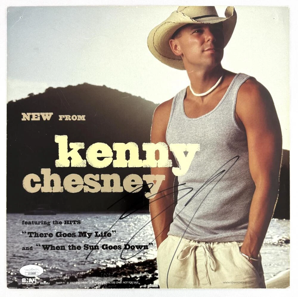 Kenny Chesney Signed Autograph 12x12 Album LP Insert - Country Music w/ JSA COA
