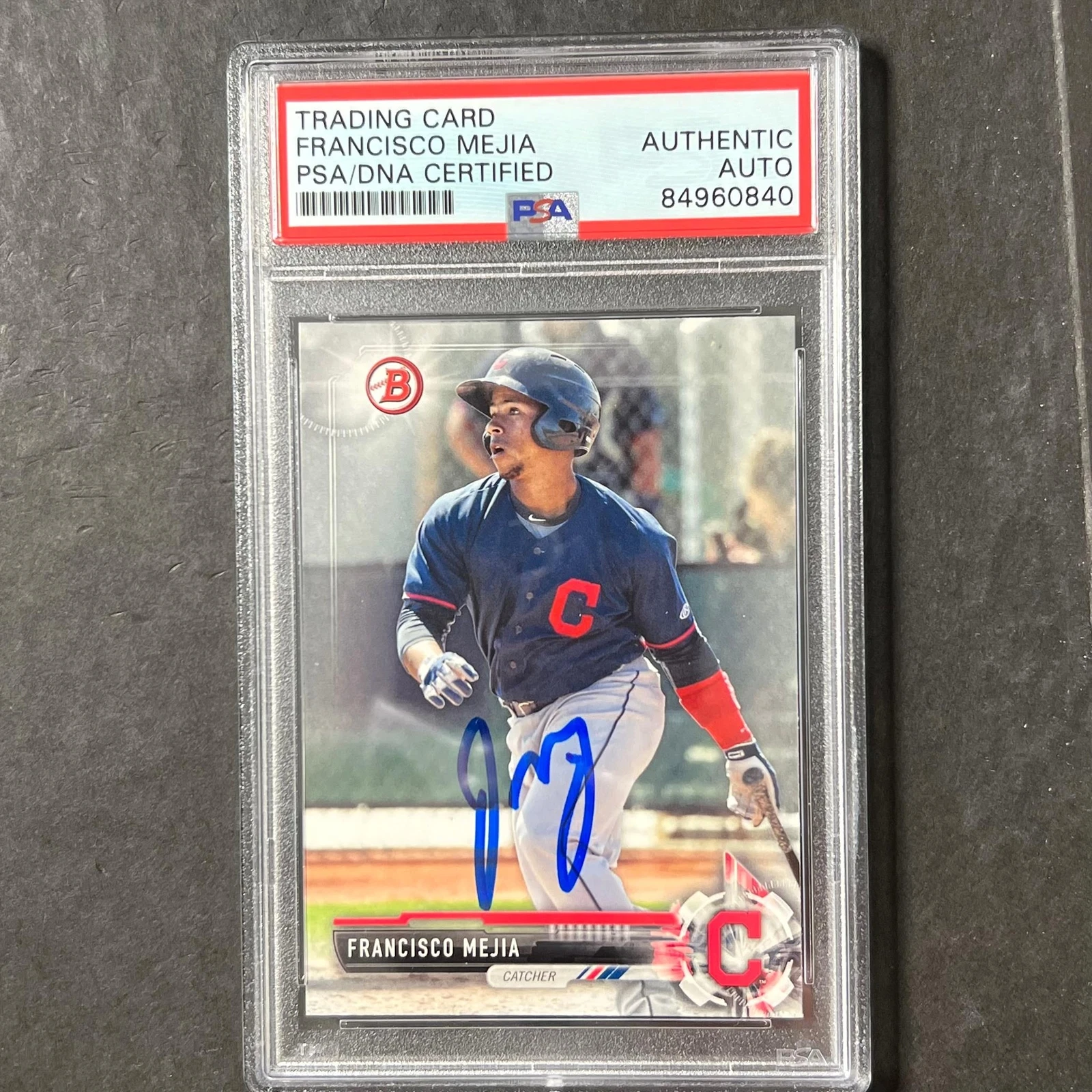 2017 Topps Bowman Chrome #BP-51 Francisco Mejia Signed Card PSA Slabbed AUTO Cle