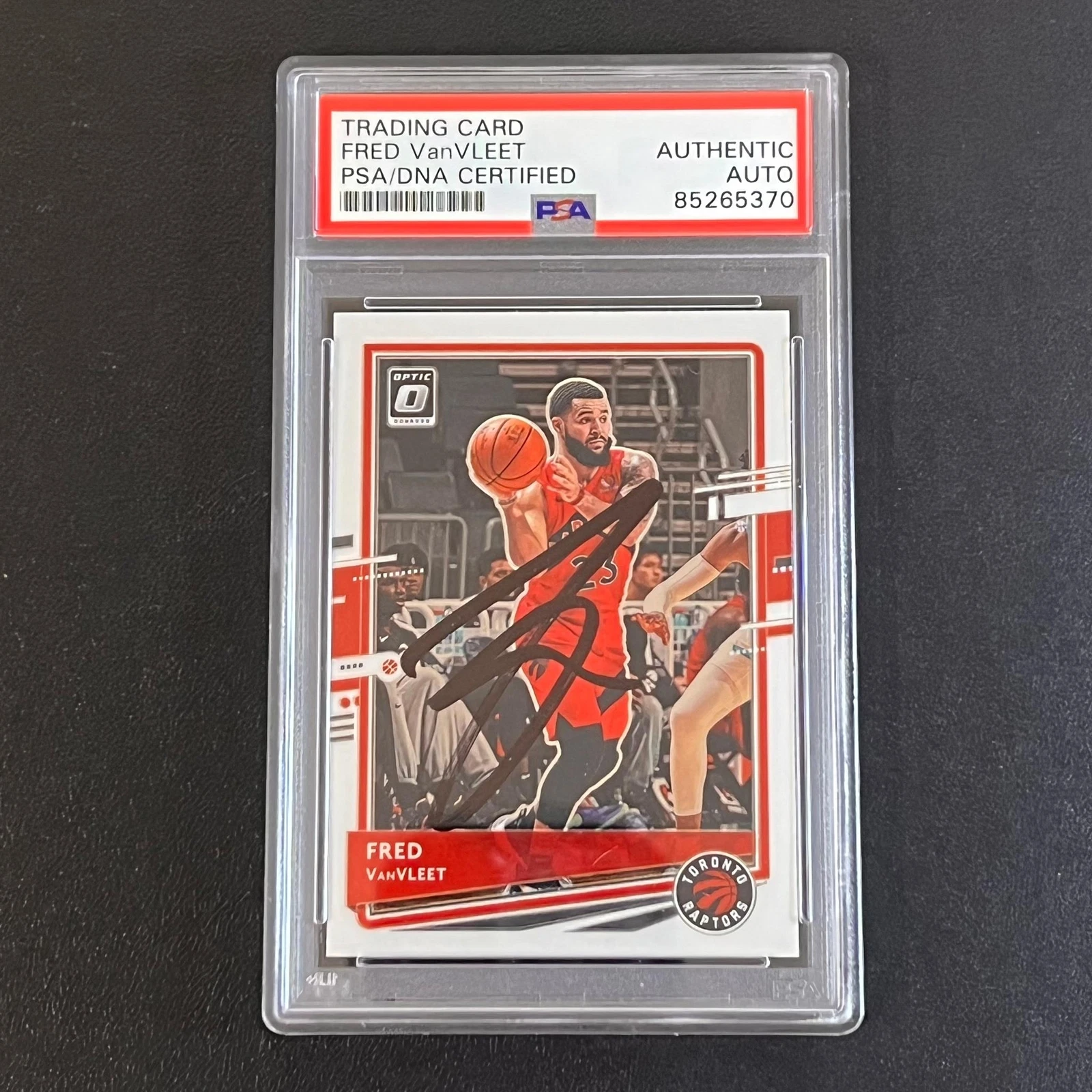 2020-21 Panini Donruss Optic #131 Fred VanVleet Signed Card AUTO PSA Slabbed Rap