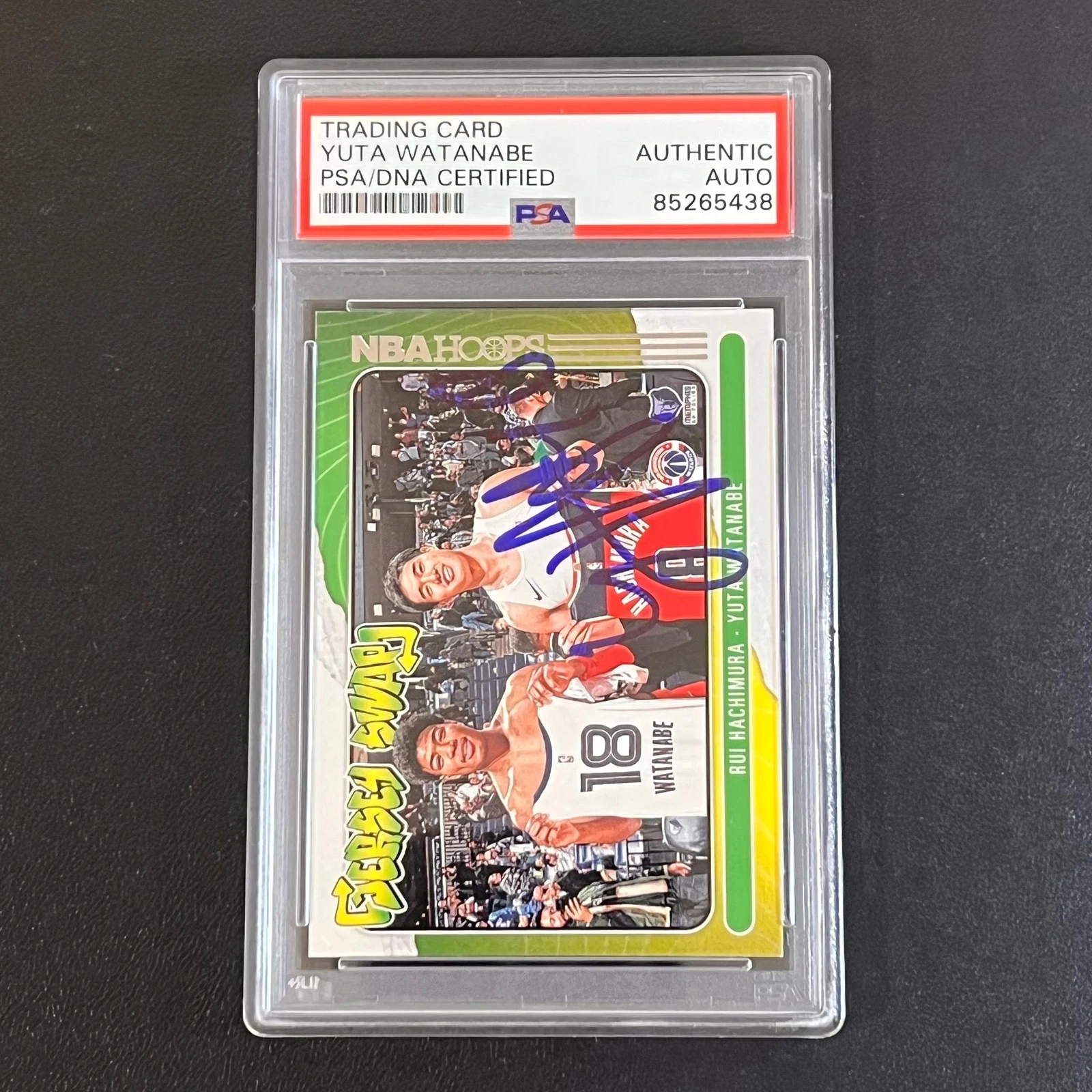 2020 Panini America #2 Yuta Watanabe signed Auto Card PSA/DNA Slabbed Grizzlies/