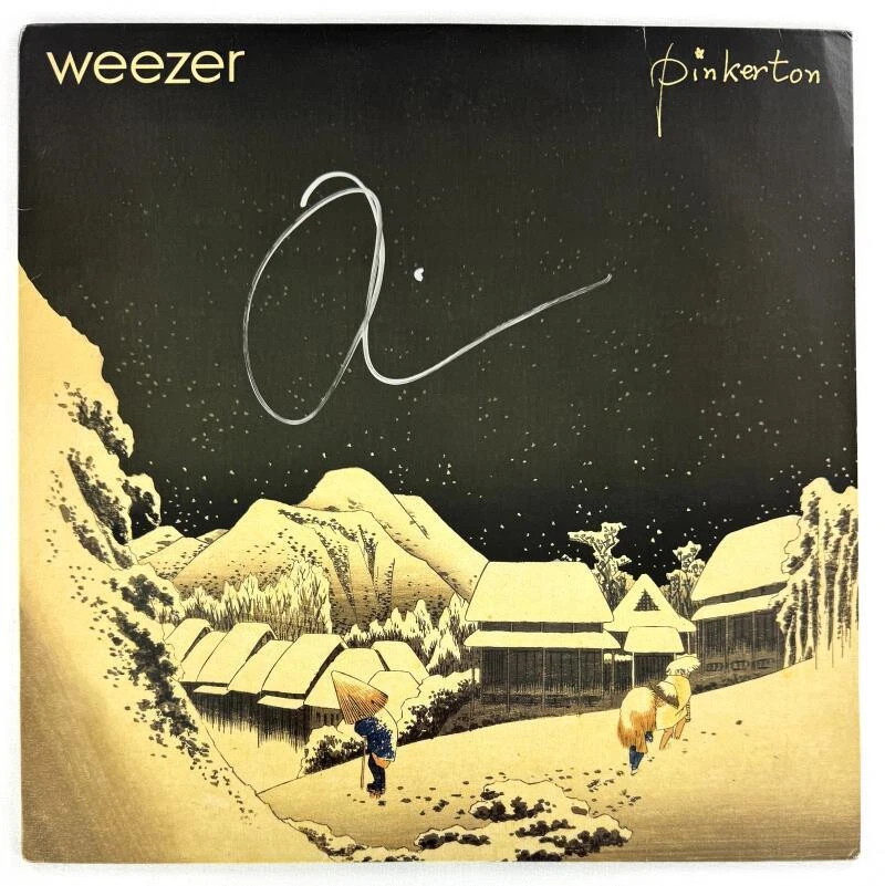Rivers Cuomo Weezer Signed Autograph Album Vinyl Record LP Pinkerton w/ JSA COA