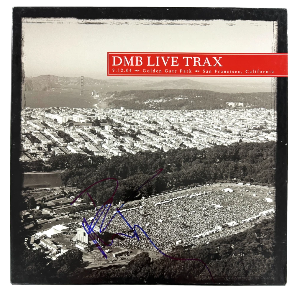 Dave Matthews Signed Autograph DMB Live Trax Golden Gate Album Boxed Set Beckett