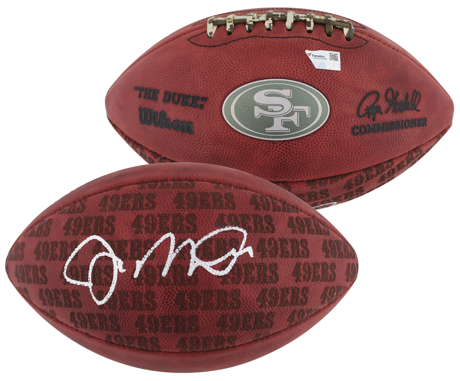 49ers Joe Montana Signed Wilson 
