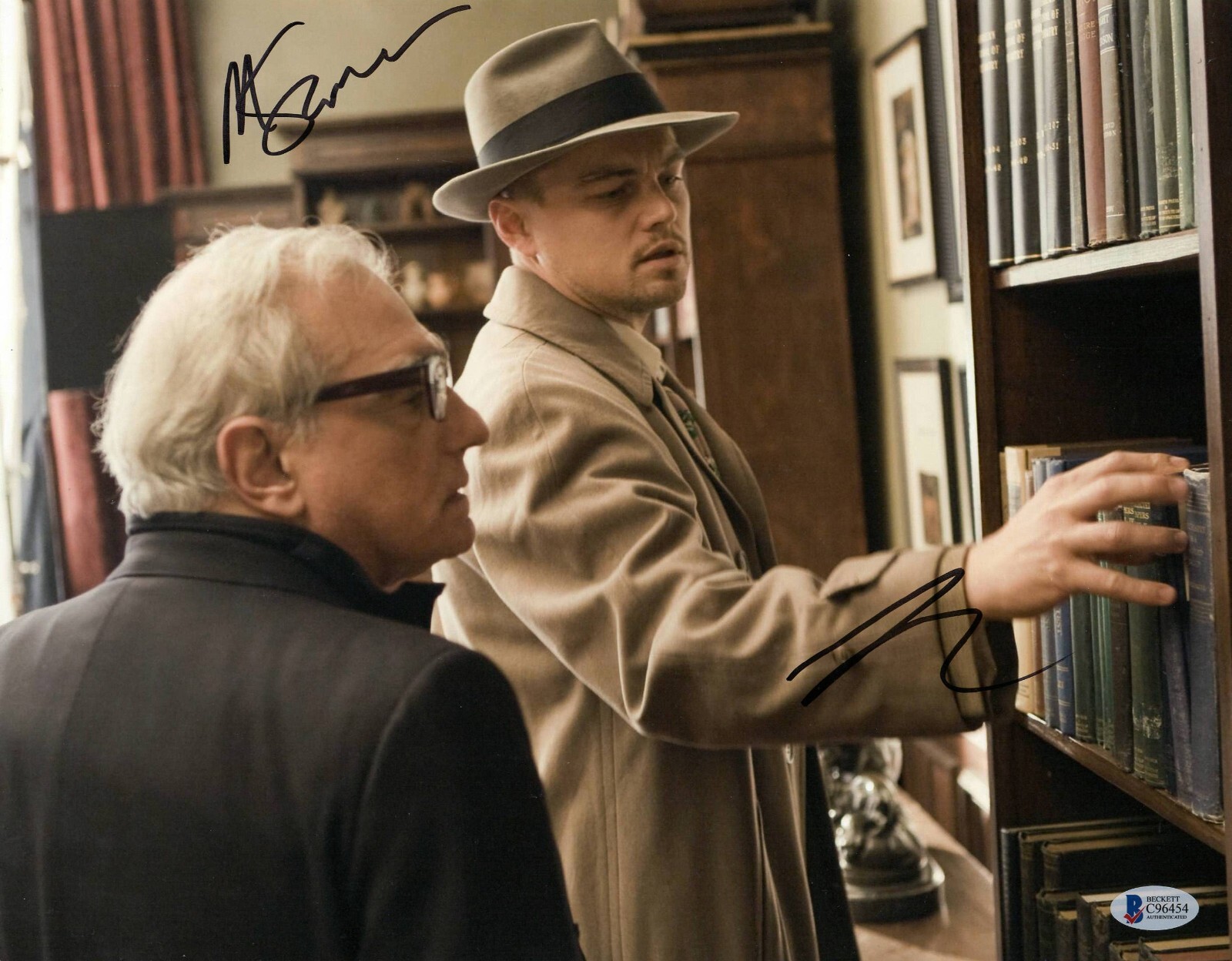 Leonardo Dicaprio Martin Scorsese Signed 11x14 Photo Shutter Island Beckett