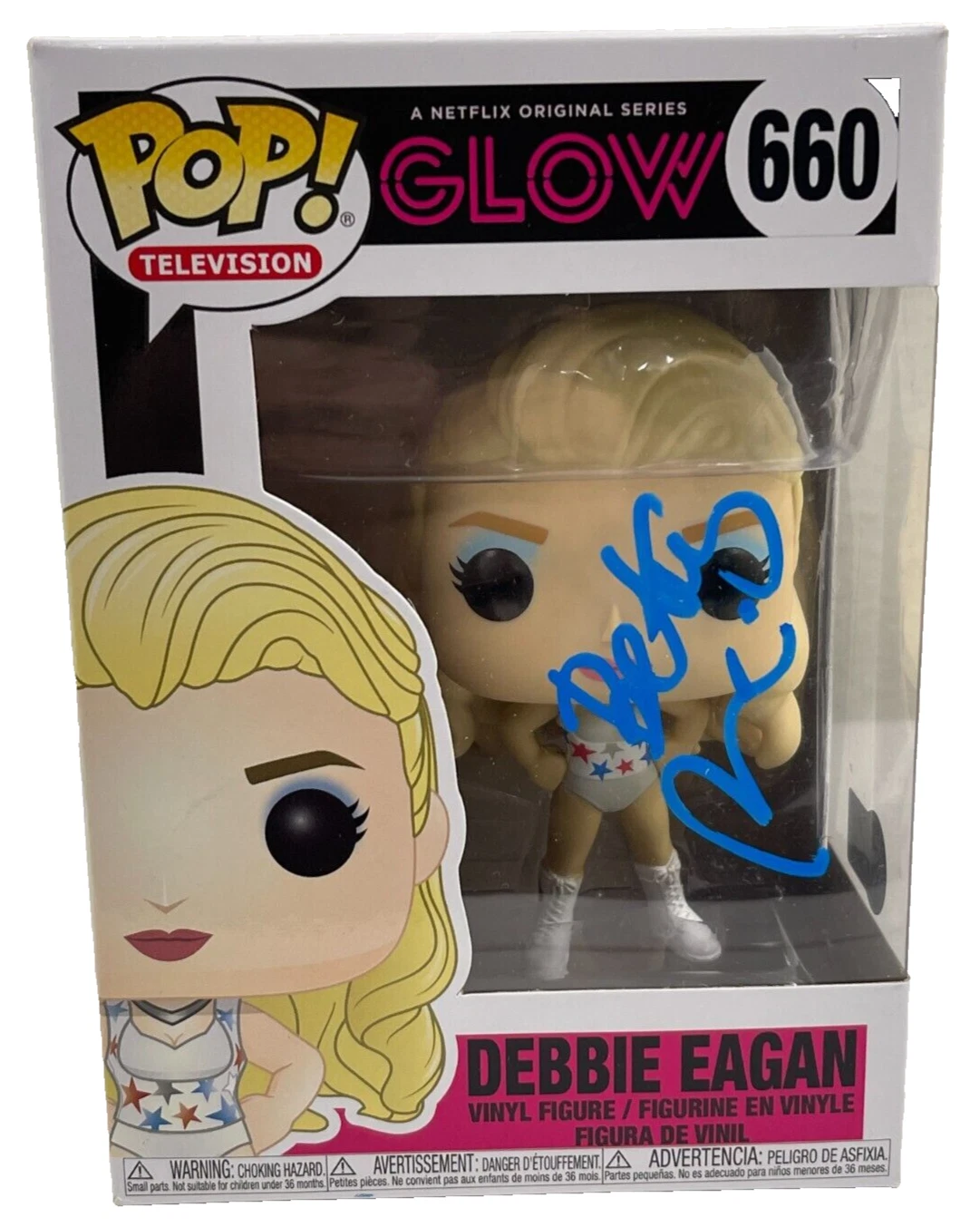 Betty Gilpin Signed Glow Funko Debbie Eagan 660 Autograph Beckett