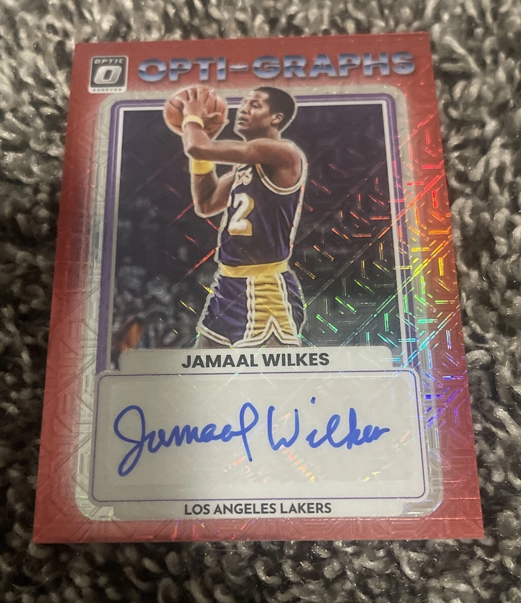 2022-23 Panini Donruss Optic Opti-Graphs Choice Prizm Jamaal Wilkes Auto HOF