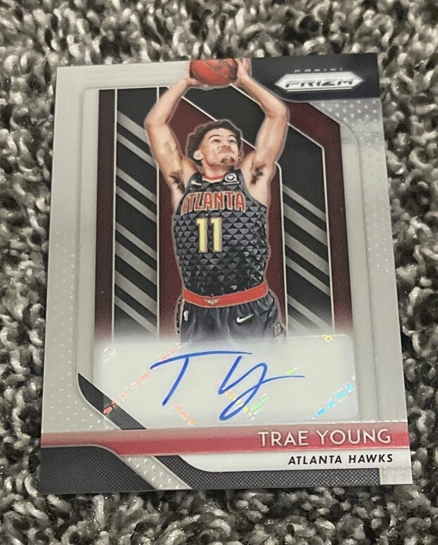 2018-19 Prizm Trae Young Rookie Auto Autograph RC #RS-TYG Hawks SP READ MORE
