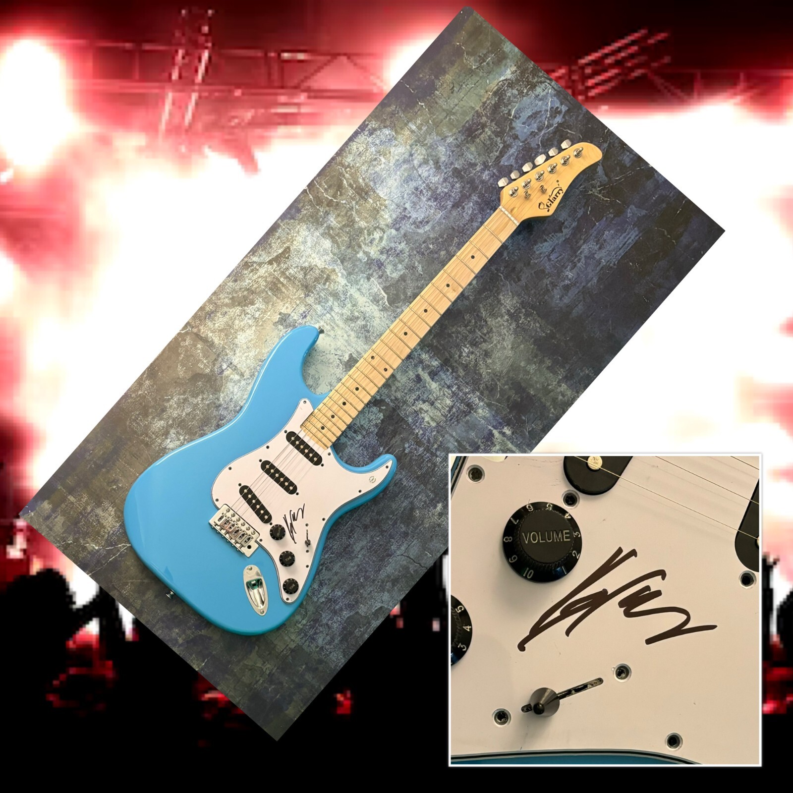 GFA Night Ranger Drummer * KELLY KEAGY * Signed Electric Guitar COA