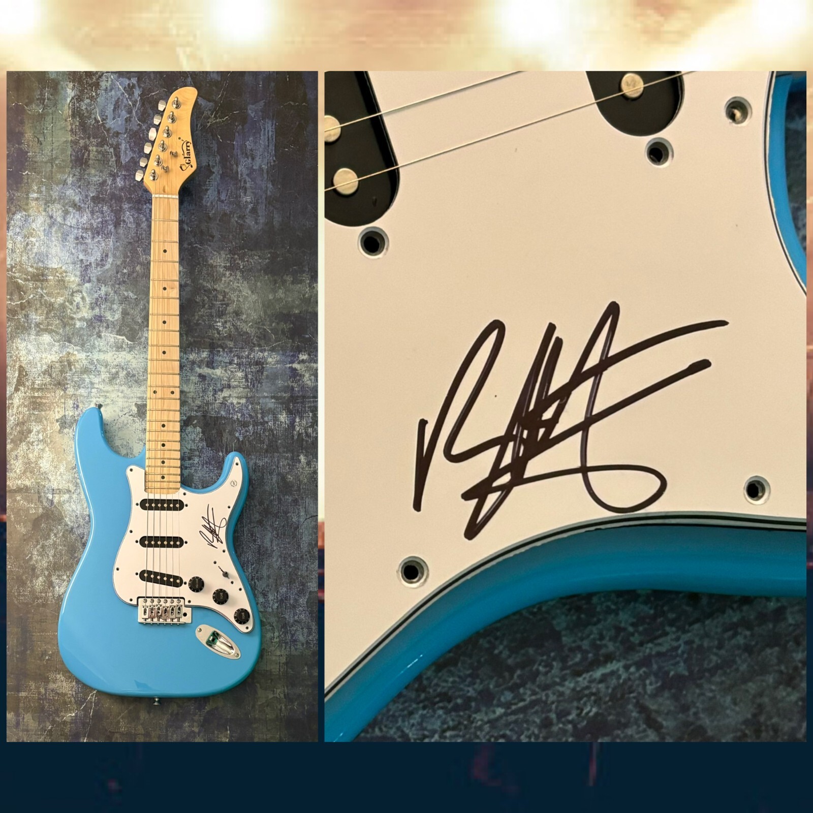 GFA Third Eye Blind Drummer * BRAD HARGREAVES * Signed Electric Guitar COA