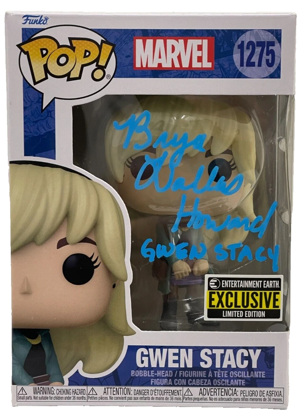 Bryce Dallas Howard Signed Gwen Stacy Spider-Man Funko Marvel Autograph Beckett