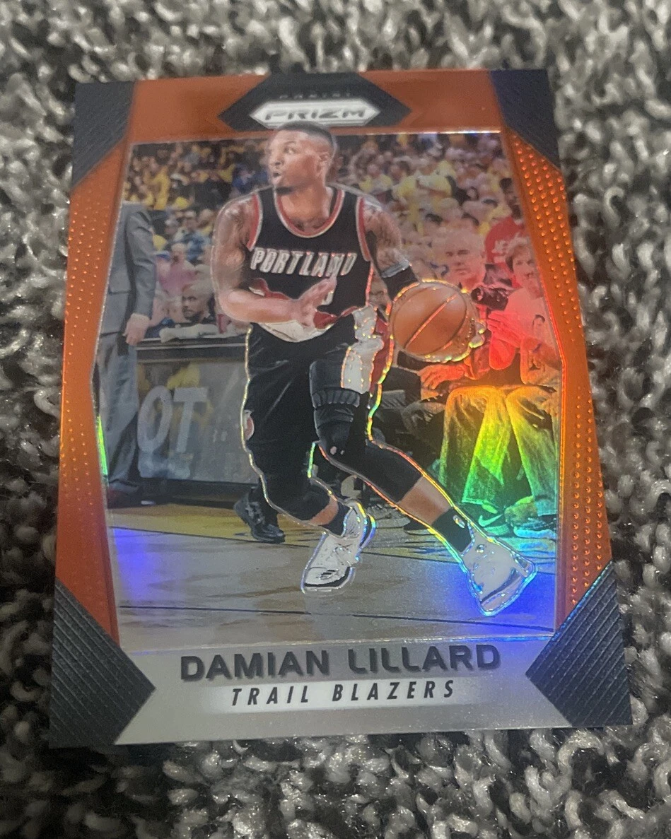 2017-18 Prizm Orange Prizm #141 Damian Lillard 30/49 SP