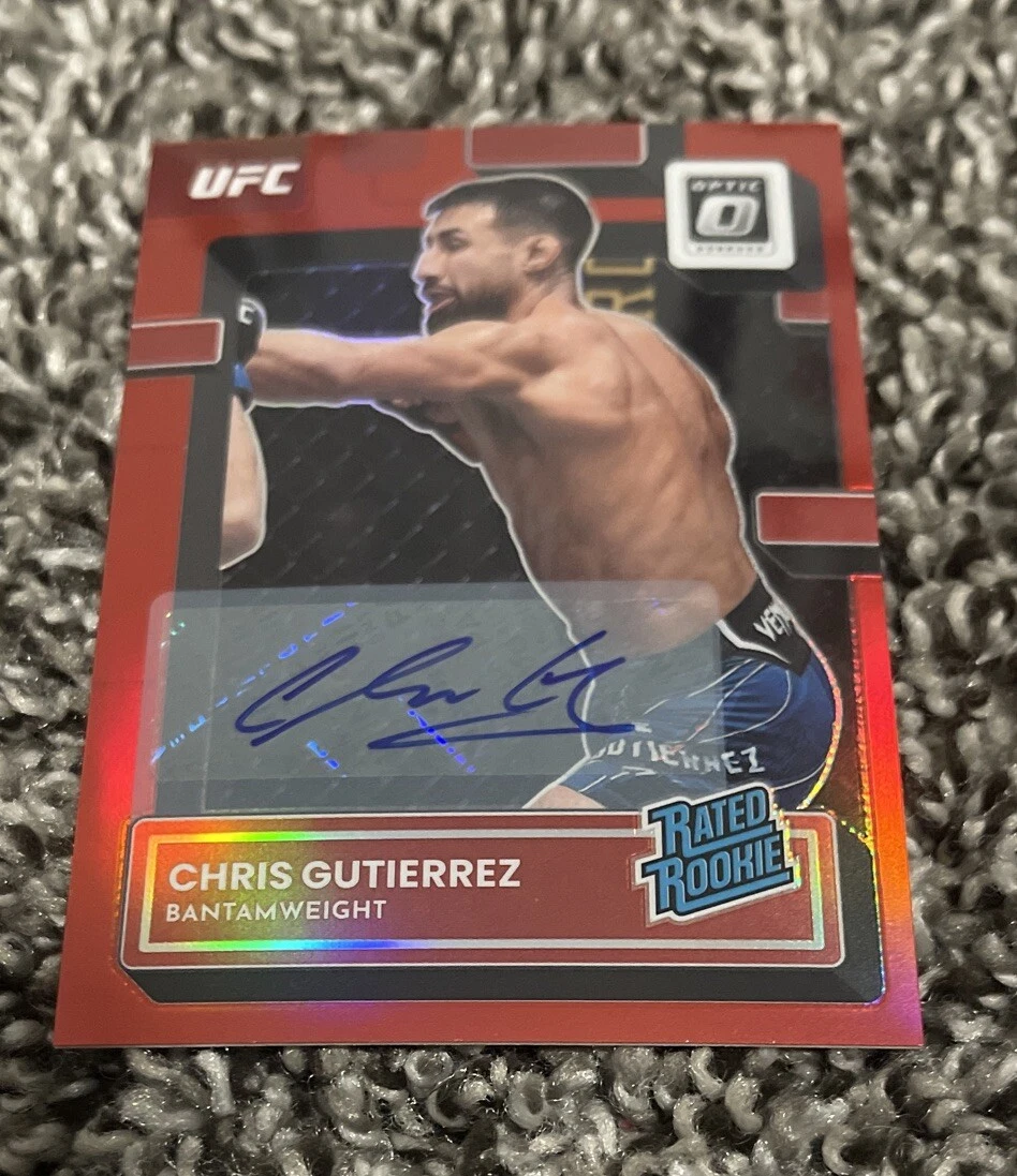 2023 Donruss Optic Chris Gutierrez RC Rated Rookie Auto Red /99