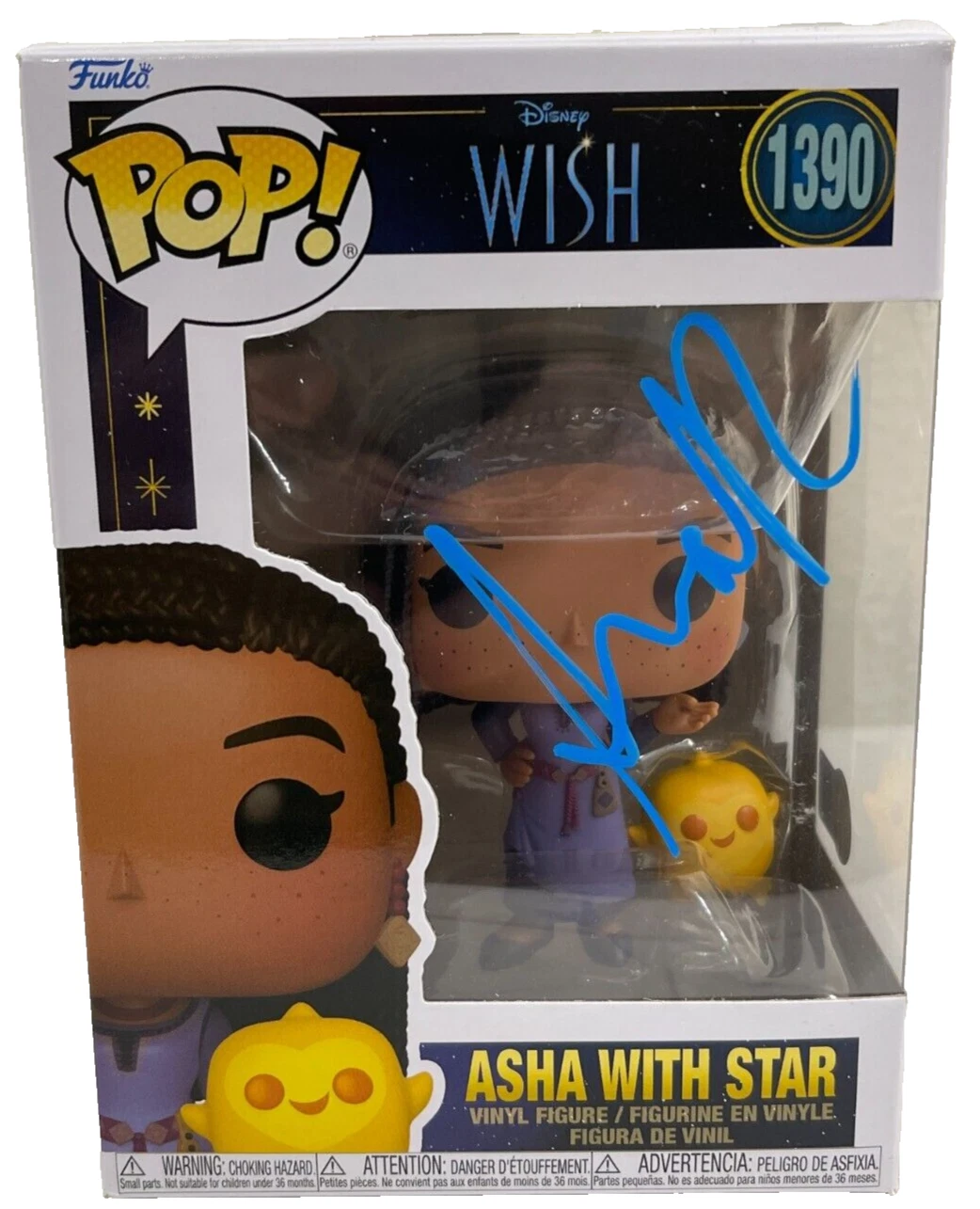 Ariana Debose Signed Asha With Star Funko 1390 WISH Authentic Autograph Beckett