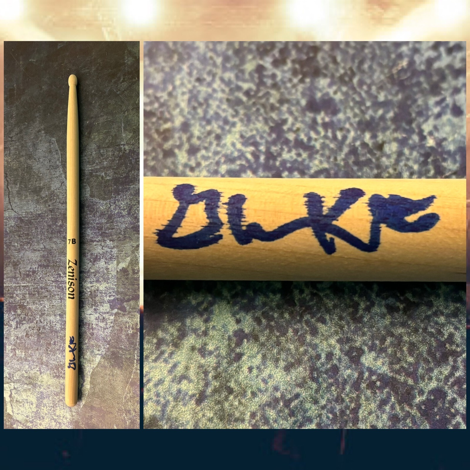 GFA WILCO BAND DRUMMER * GLENN KOTCHE * SIGNED NEW DRUMSTICK G3 COA COLLECTIBLE MEMORABILIA