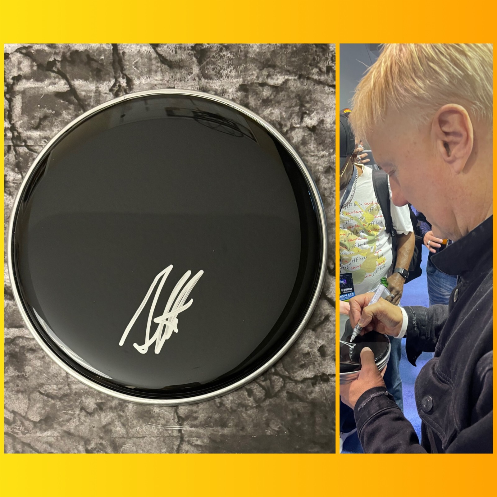 GFA David Lee Roth's Drummer * GREGG BISSONETTE * Signed 10