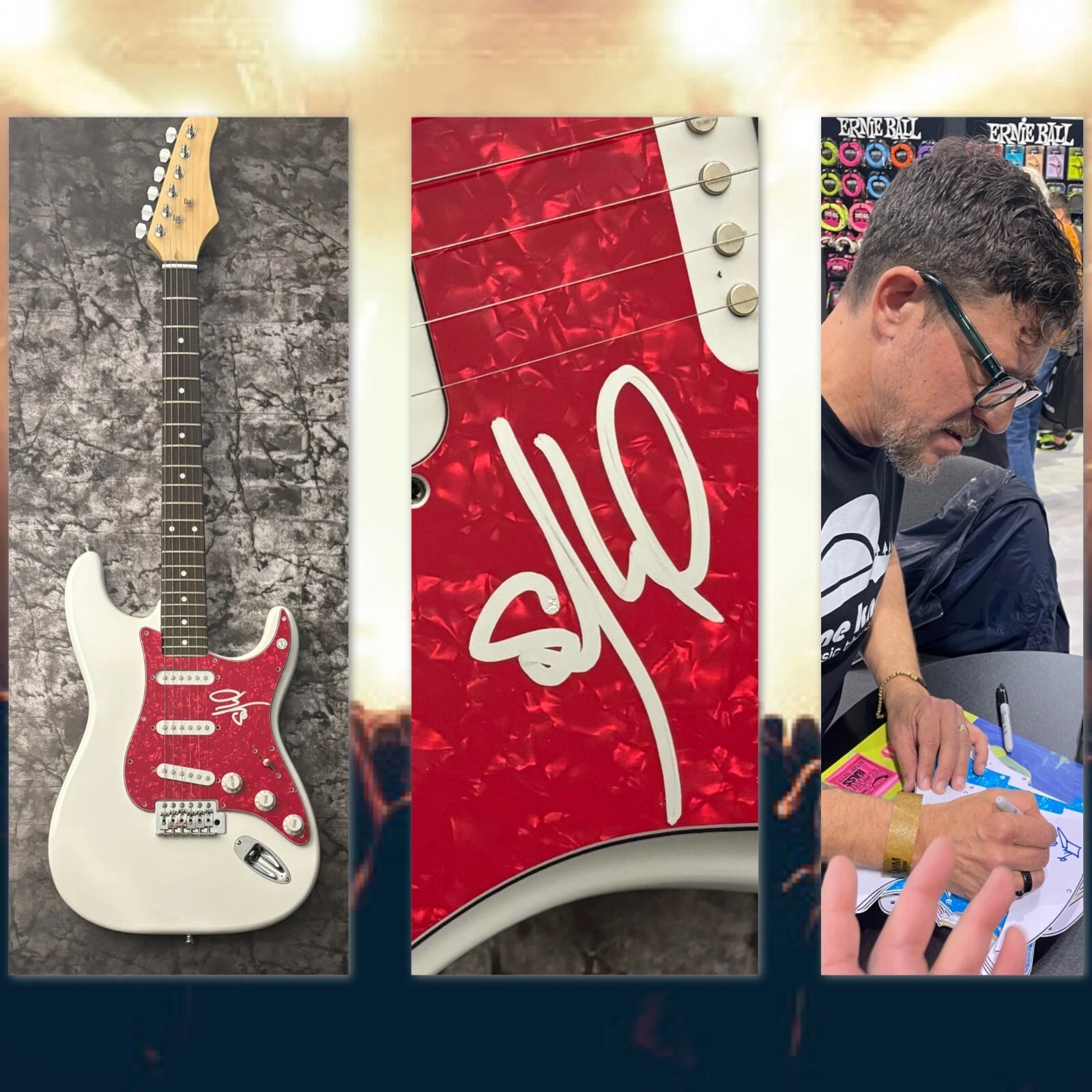 GFA Dave Matthews Band * STEFAN LESSARD * Signed Electric Guitar PROOF COA