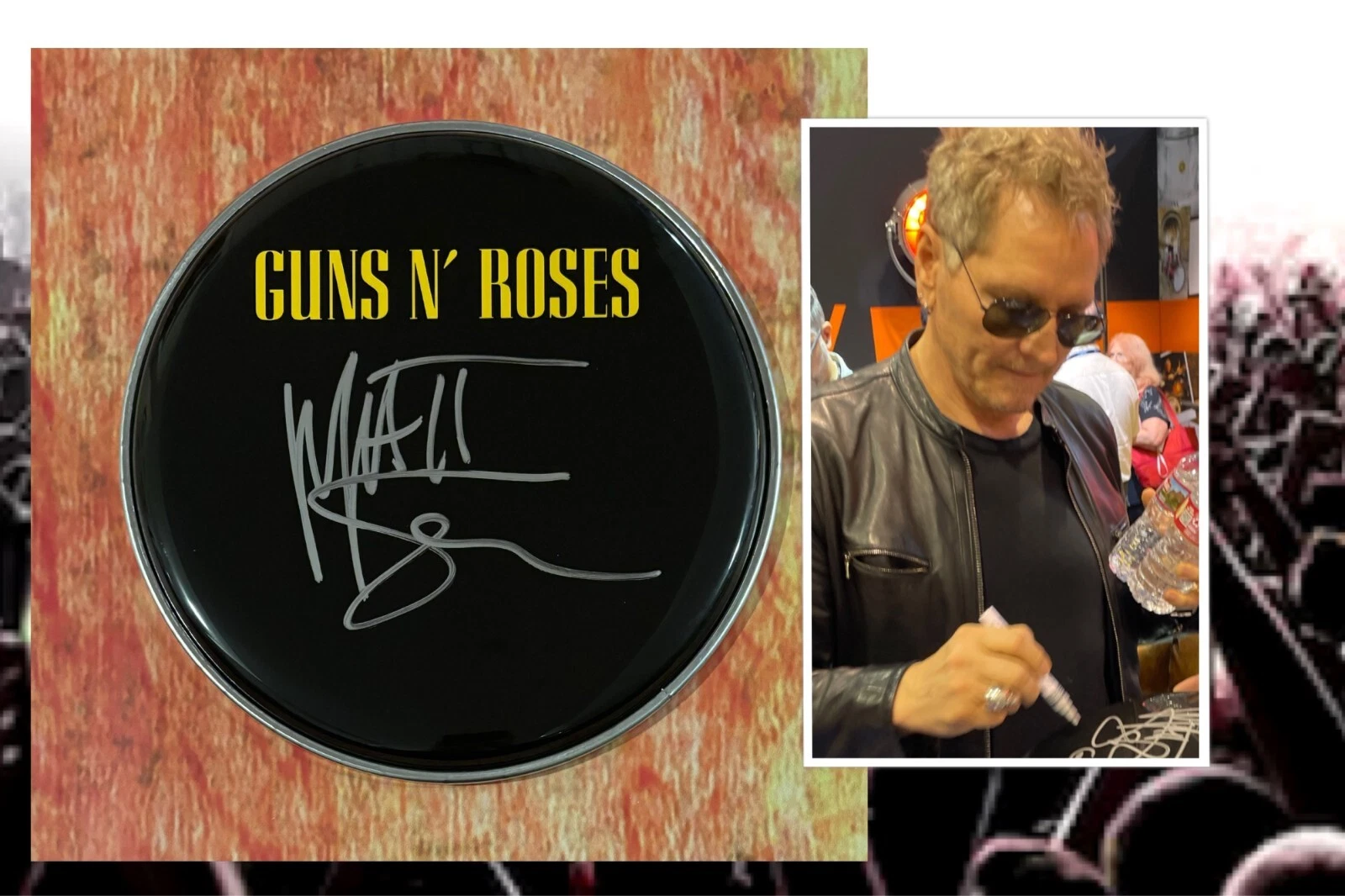 GFA Guns N' Roses Drummer * MATT SORUM * Signed 10