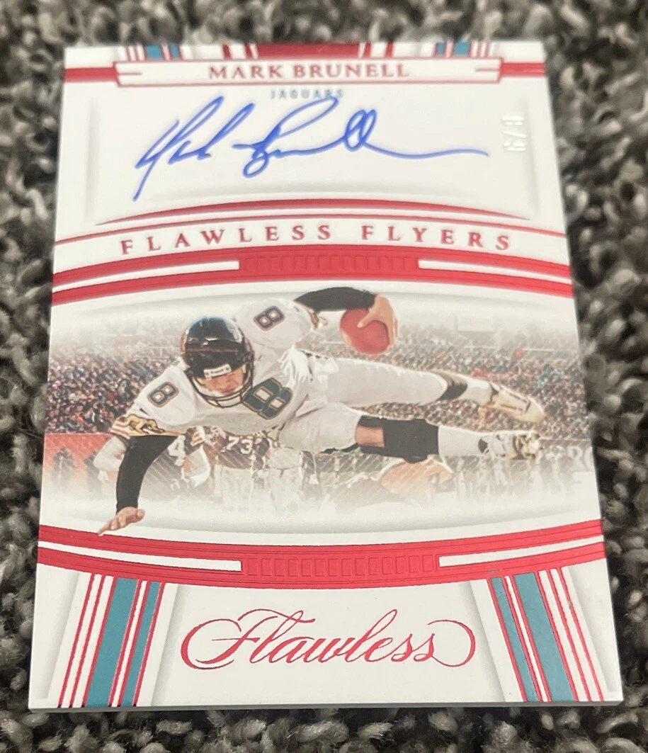 2022 Panini Flawless Flyers RED Mark Brunell Jaguars AUTO 6/8