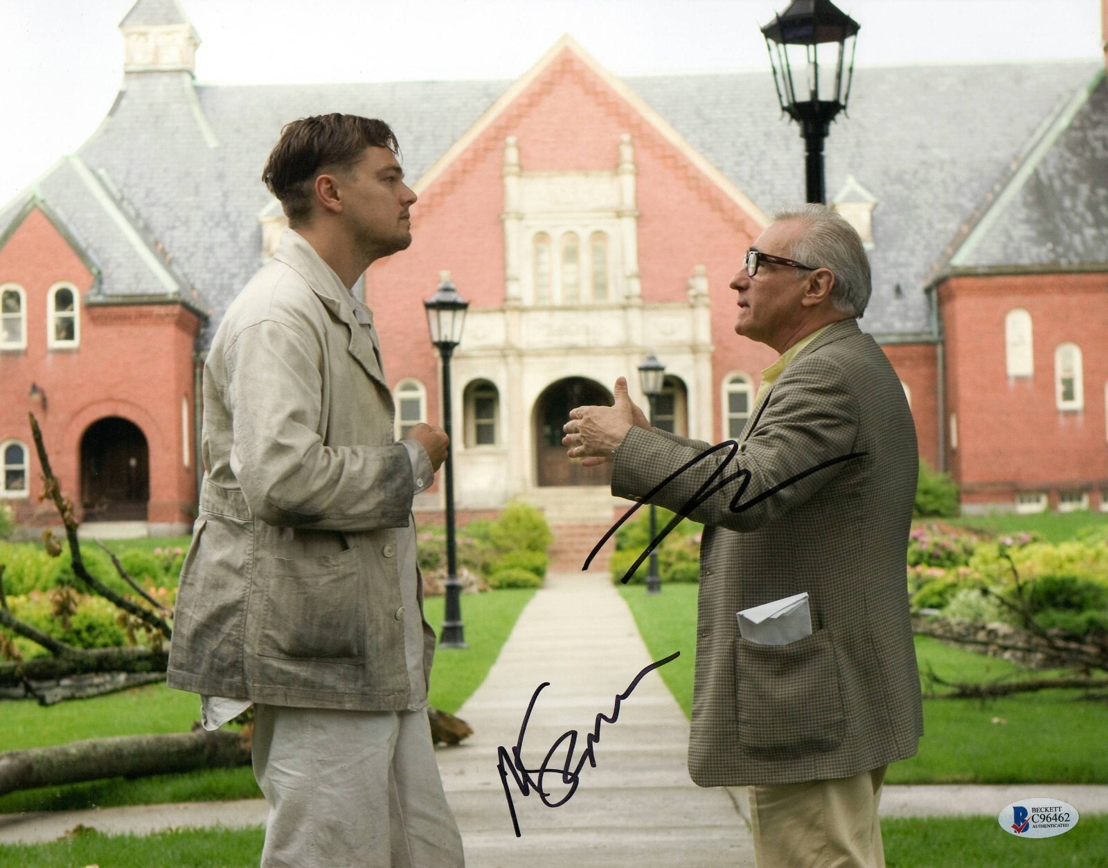 Leonardo Dicaprio Martin Scorsese Signed 11x14 Photo Shutter Island Beckett