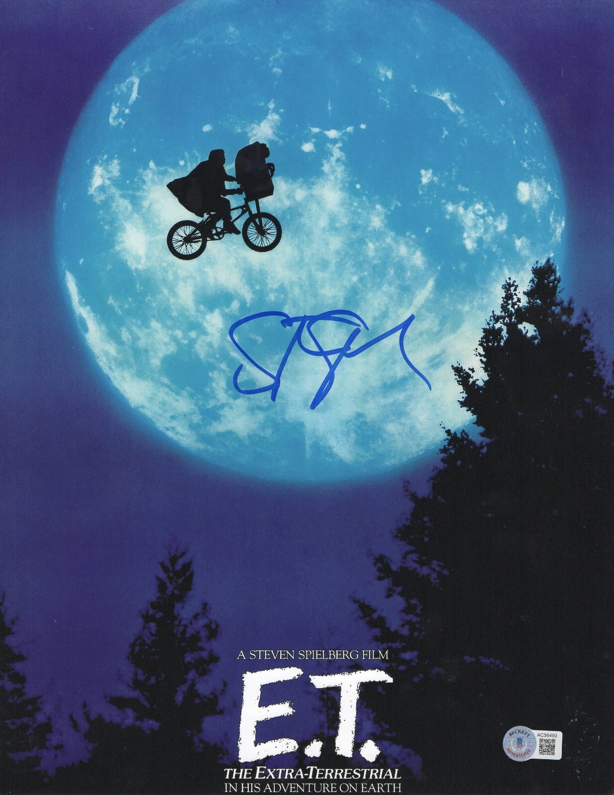 Steven Spielberg Signed 11x14 Photo ET Authentic Autograph Beckett LOA