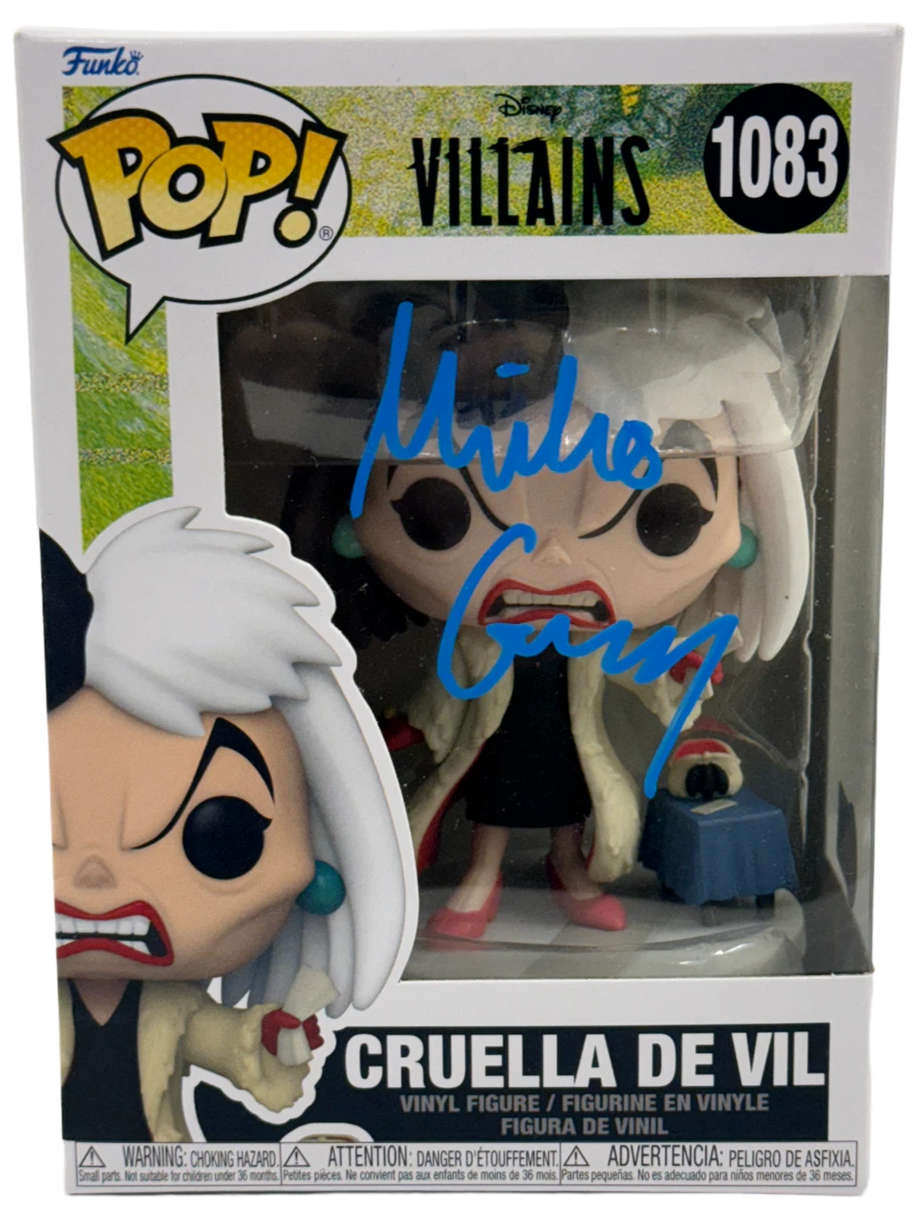 Michelle Gomez Signed Cruella De Vil Funko 1083 101 Dalmatian Autograph Beckett