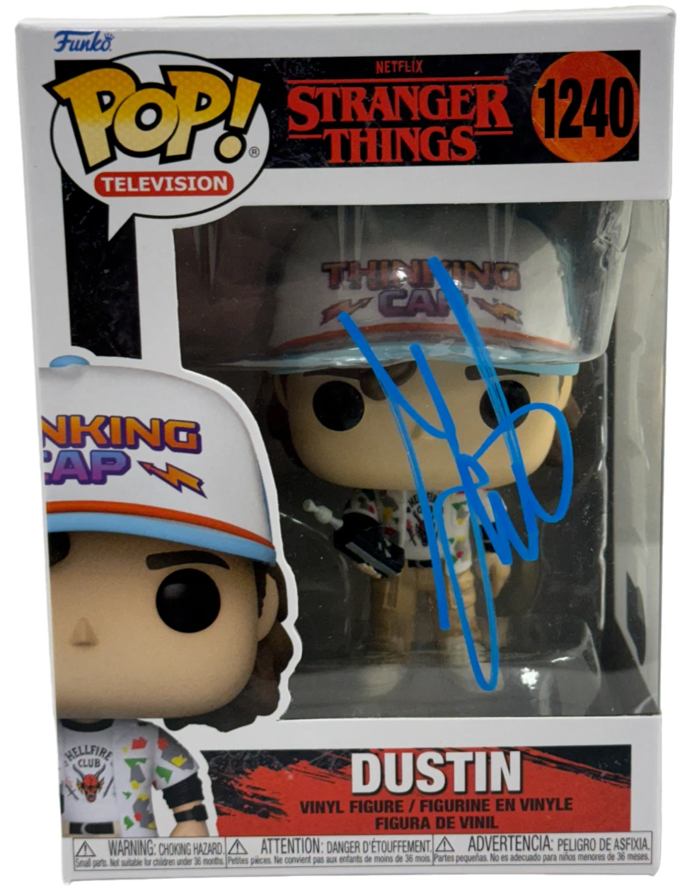 Gaten Matarazzo Signed Dustin Funko Stranger Things Authentic Autograph Beckett