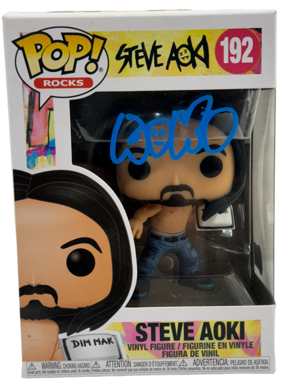 Steve Aoki Signed Funko Pop Rocks Authentic Autograph Beckett