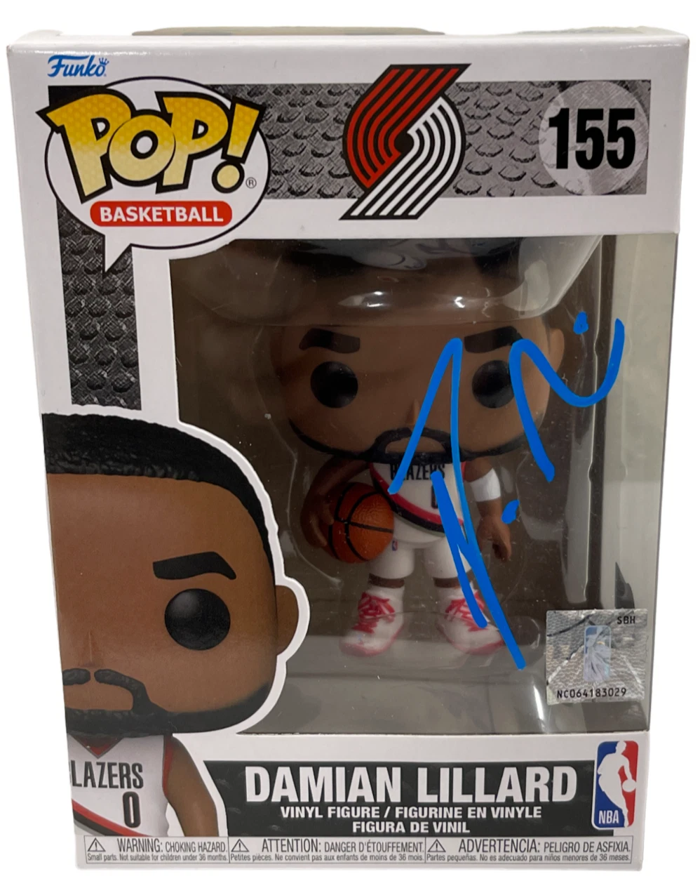 Damian Lillard Signed NBA Funko Portland Trailblazers Autograph Beckett