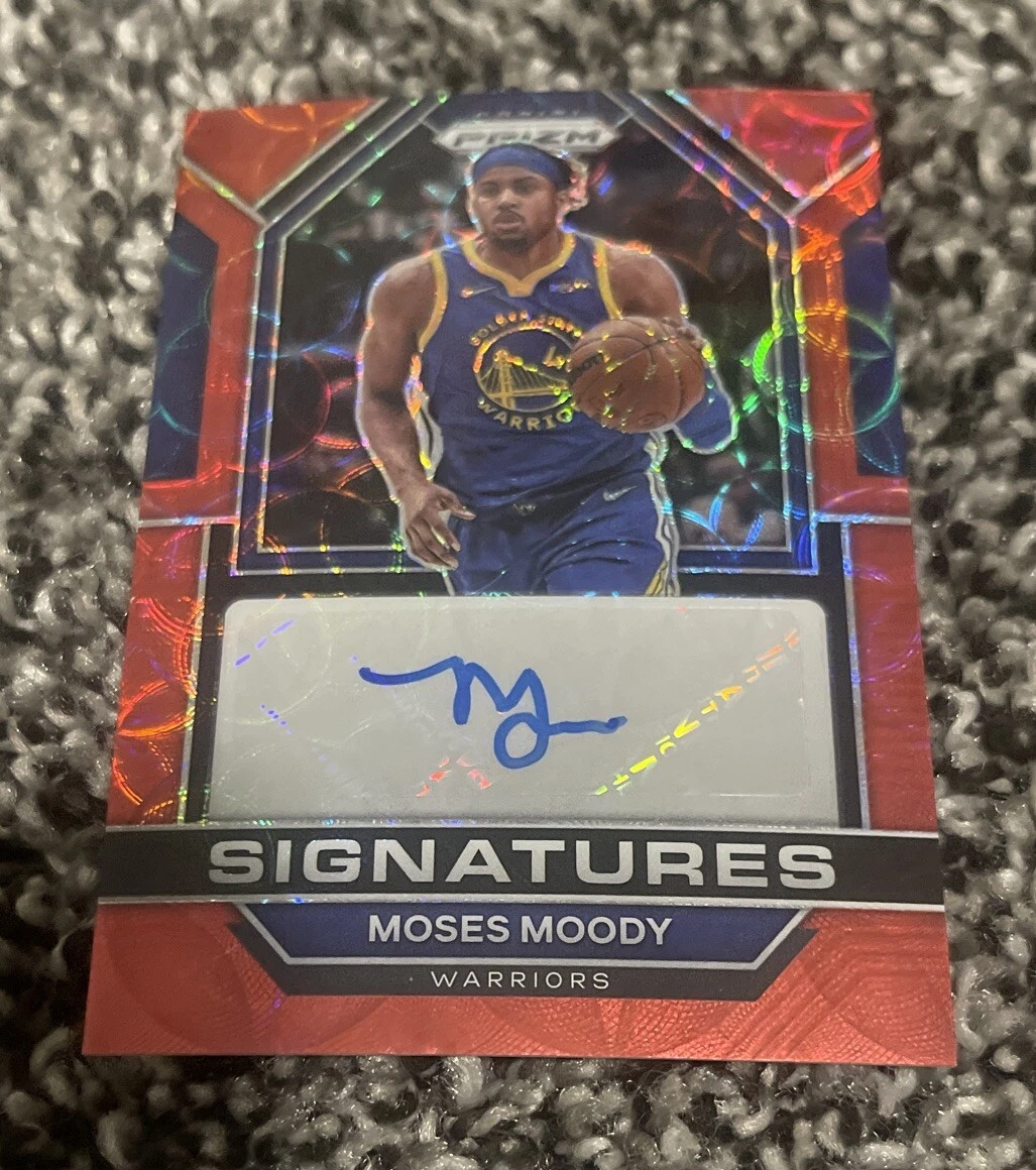 2022-23 Panini Prizm Signatures Choice Prizm Moses Moody #SIG-MMO Auto