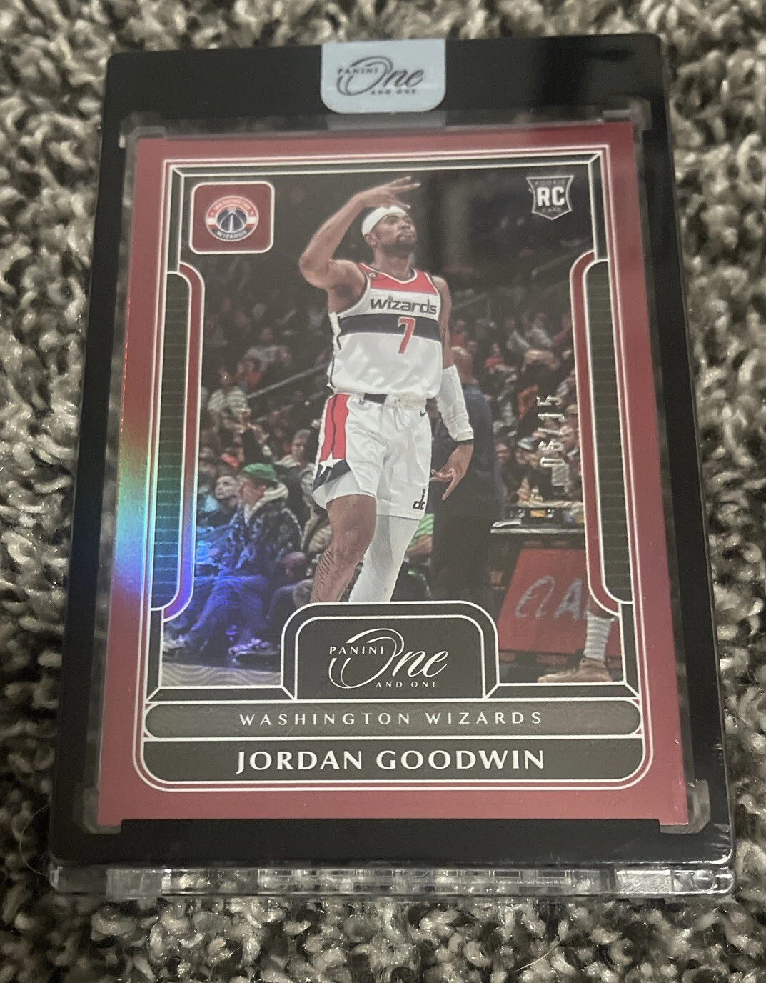 Jordan Goodwin Wizards 2022-23 Panini One and One ROOKIE CARD RED 6/15 SSP SUNS