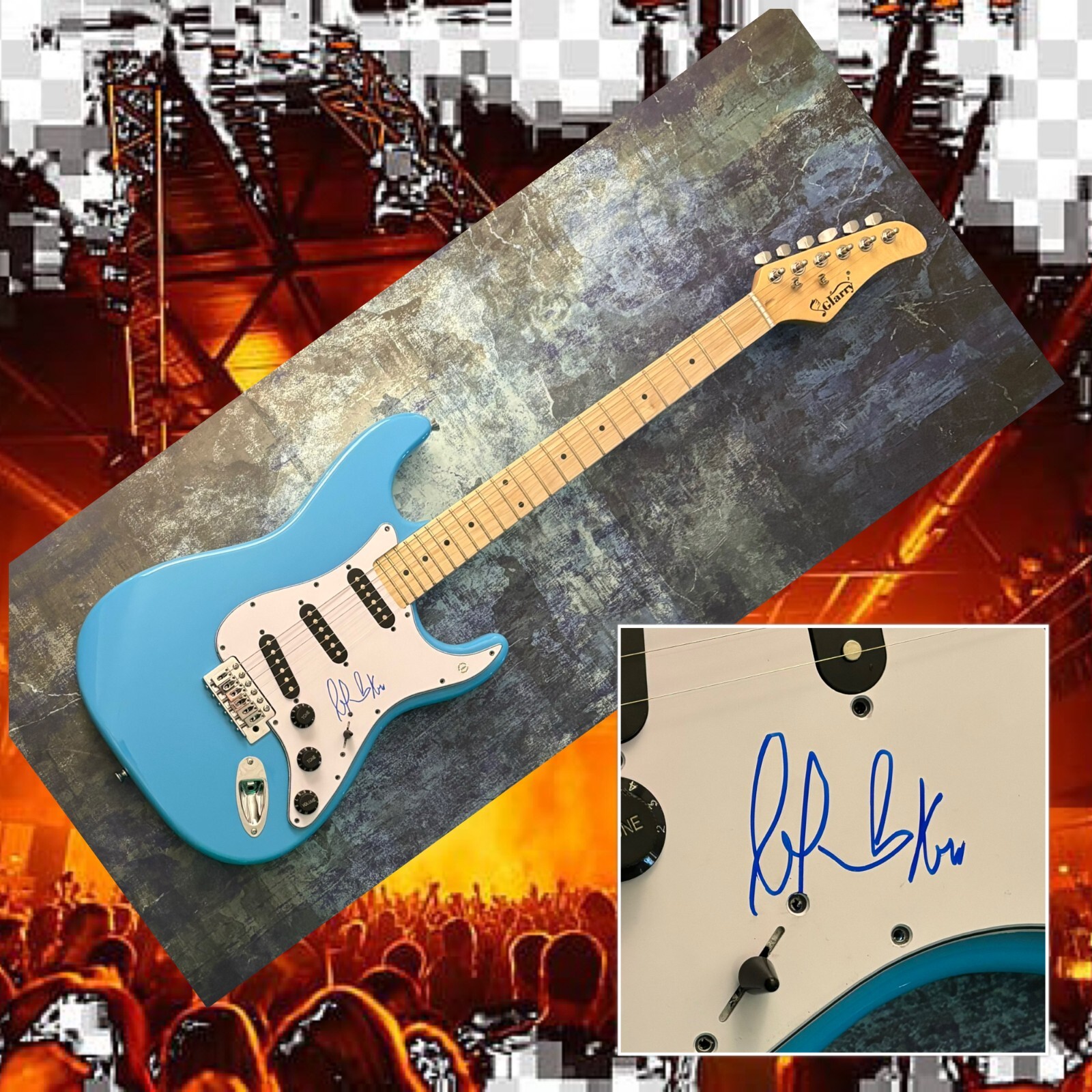 GFA Life of a Dark Rose Lust Star * LIL SKIES * Signed Electric Guitar COA