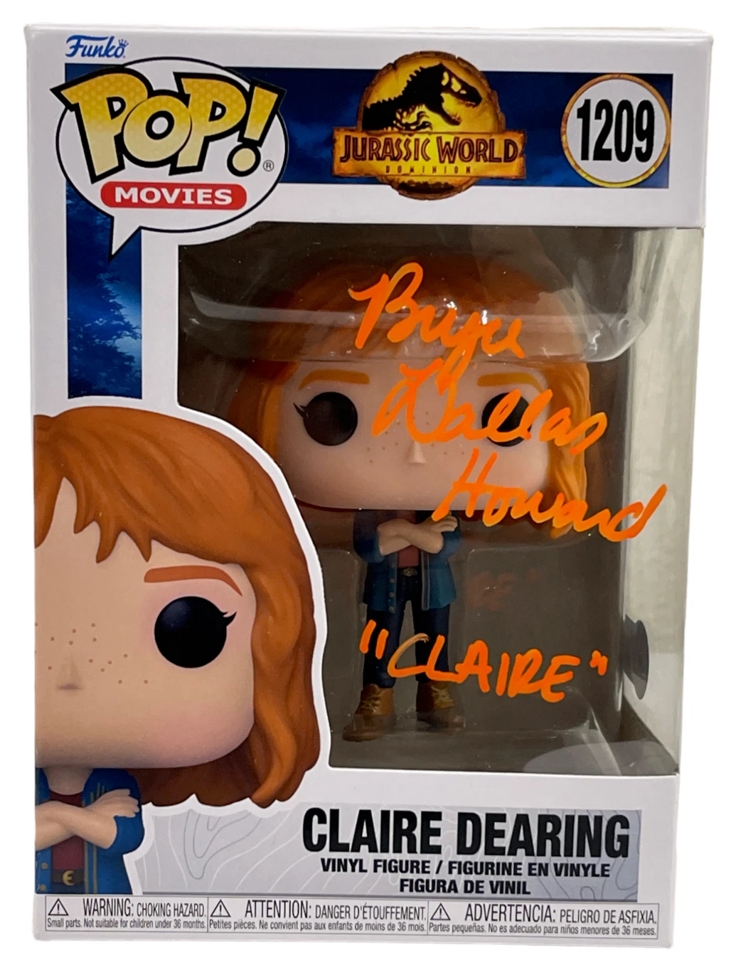 Bryce Dallas Howard Signed Claire Dearing Funko Jurassic World Autograph Beckett