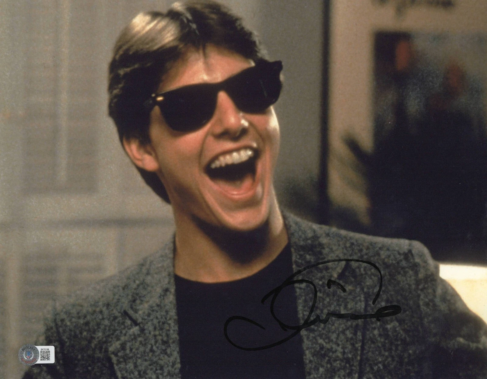 Tom Cruise Signed 11x14 Photo Risky Business Authentic Autograph Beckett