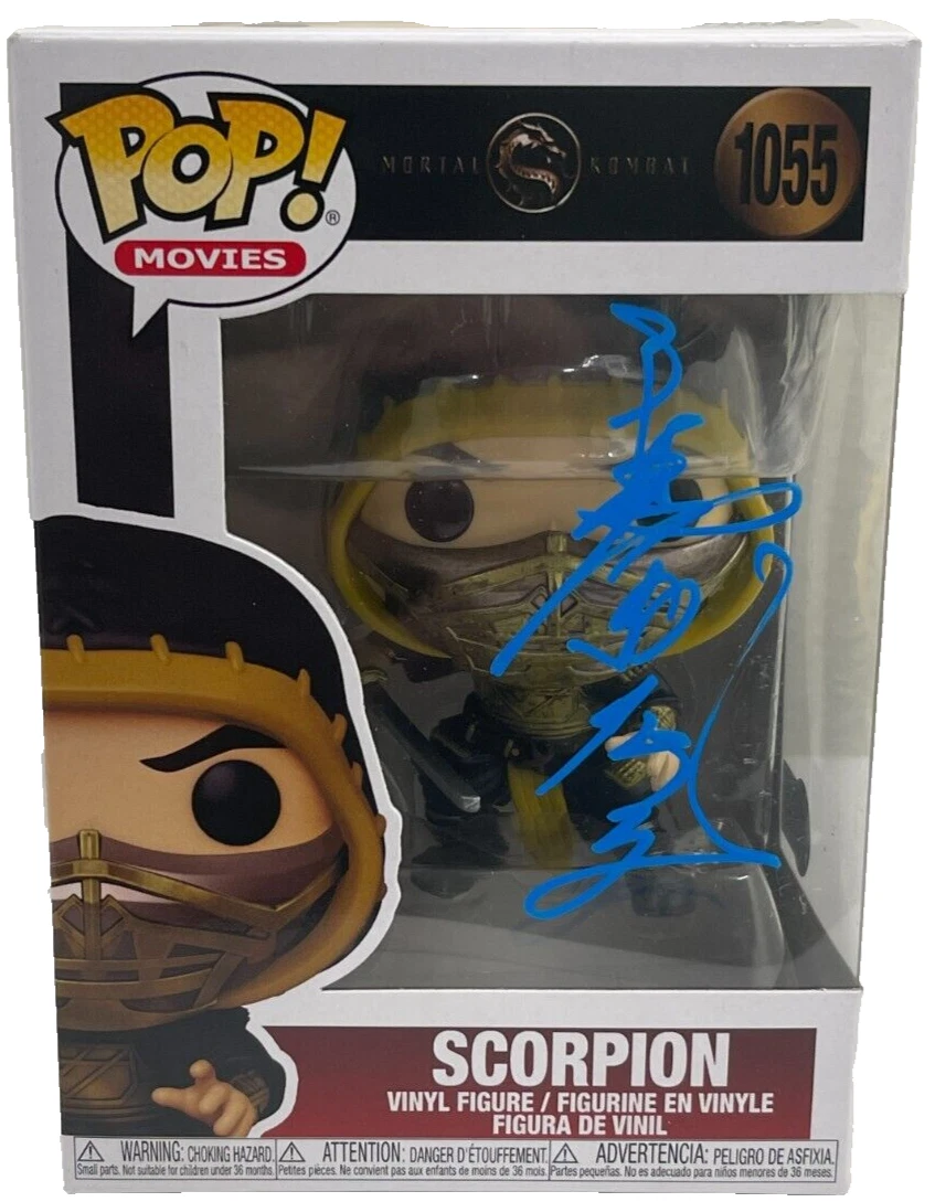 Hiroyuki Sanada Signed Scorpion Funko Mortal Kombat Autograph Beckett