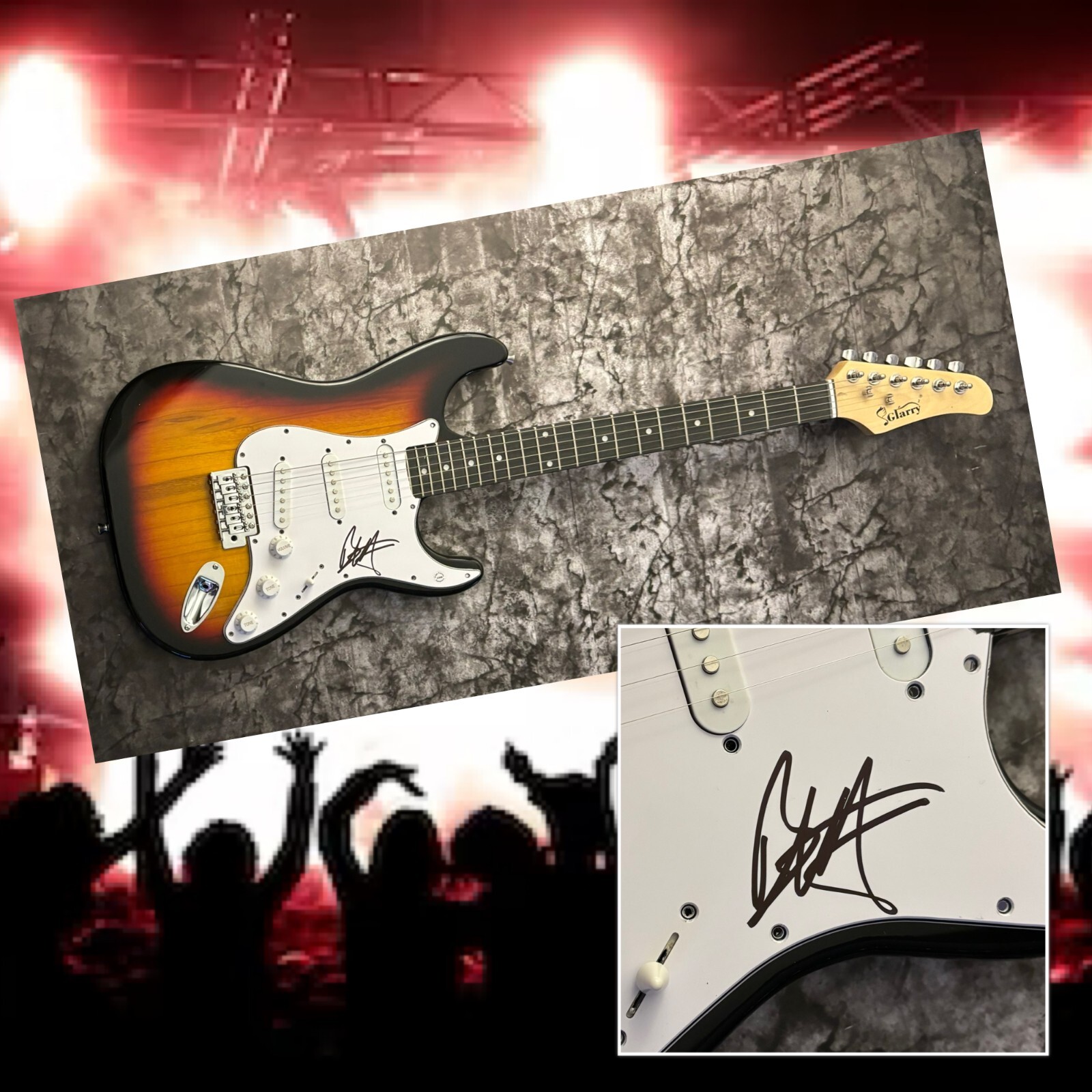 GFA Third Eye Blind Drummer * BRAD HARGREAVES * Signed Electric Guitar B5 COA