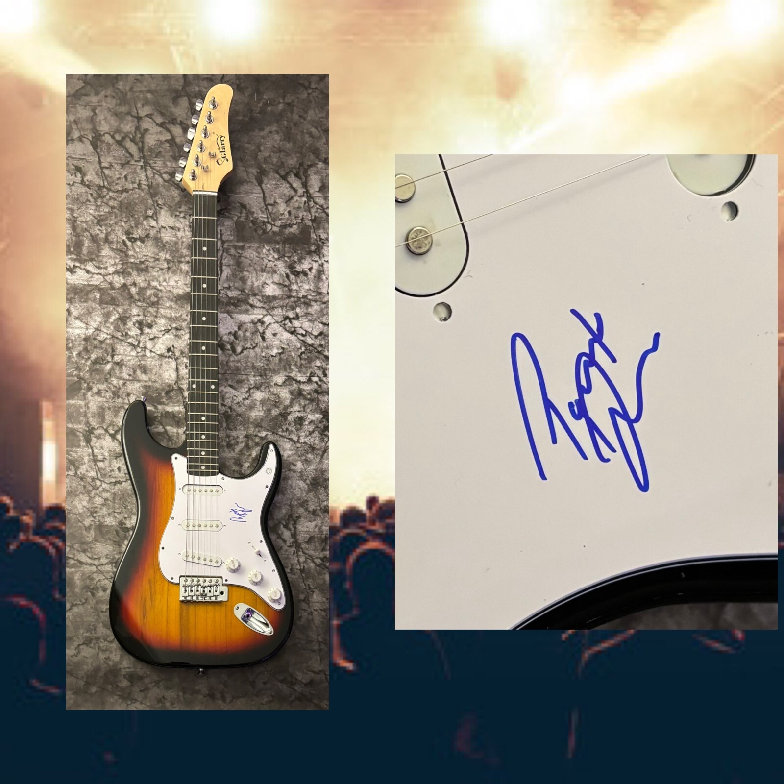 GFA State of the Heart * PATRICK DRONEY * Signed Electric Guitar PROOF P8 COA