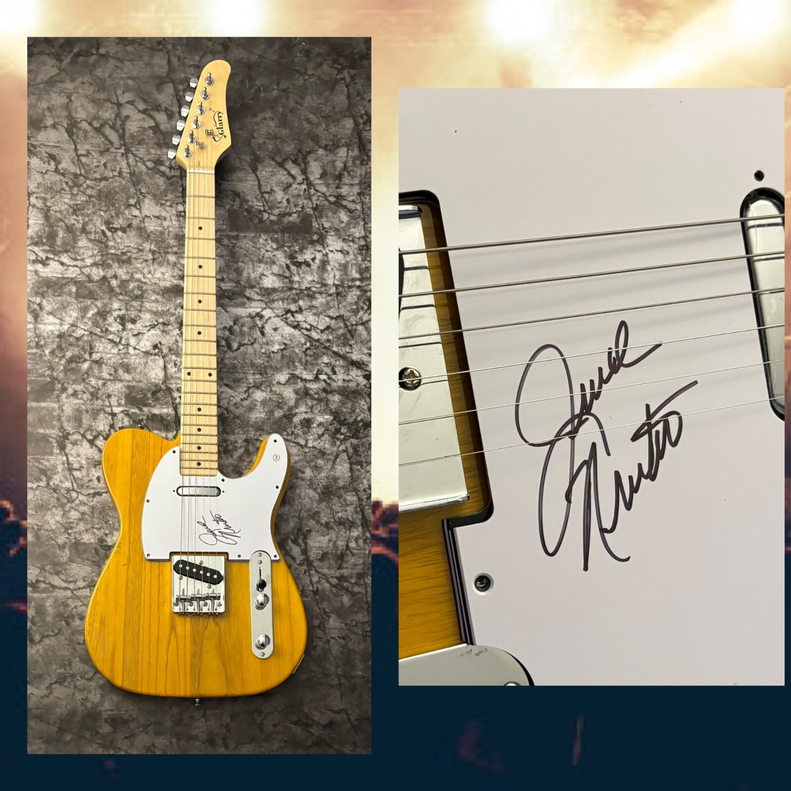 GFA Angel of the Morning * JUICE NEWTON * Signed Electric Tele Guitar COA