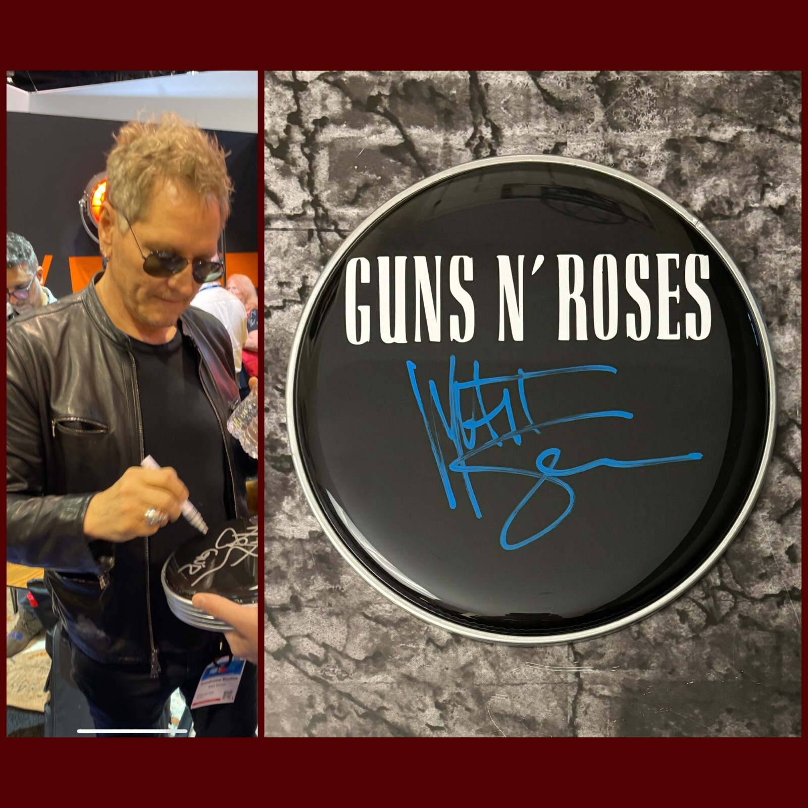 GFA Guns N' Roses Drummer * MATT SORUM * Signed 10