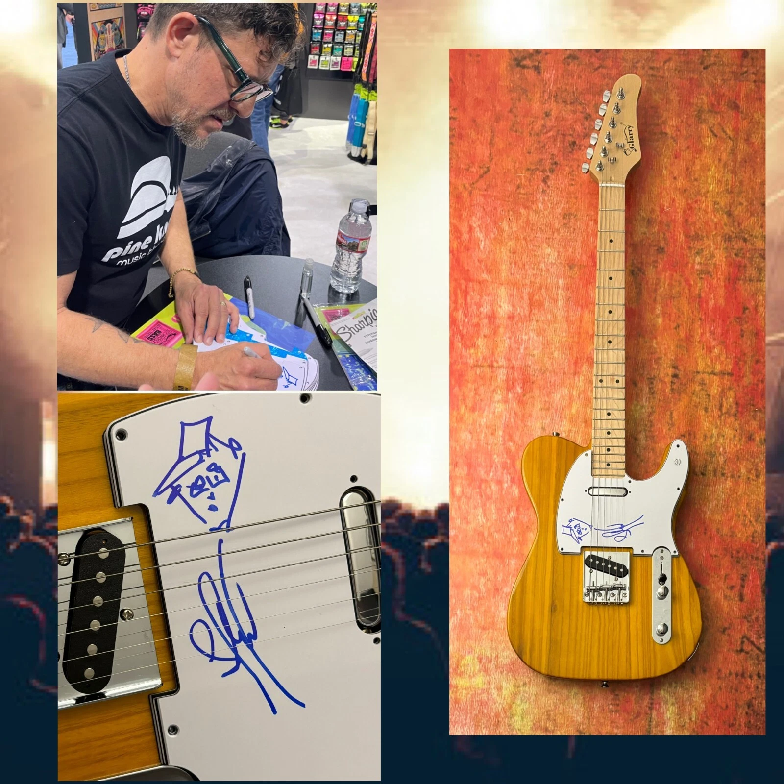 GFA Dave Matthews Band * STEFAN LESSARD * Signed Electric Guitar w/ SKETCH! COA
