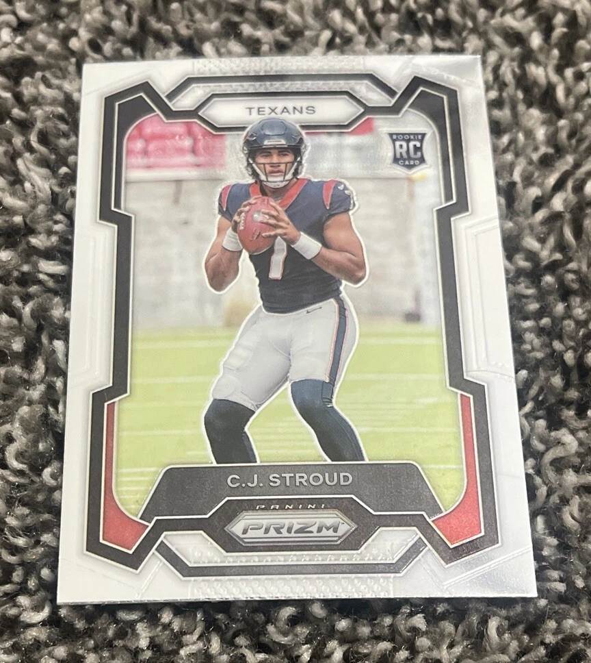 2023 PANINI PRIZM FOOTBALL CJ STROUD RC #339 HOUSTON TEXANS ROY COLLECTIBLE MEMORABILIA