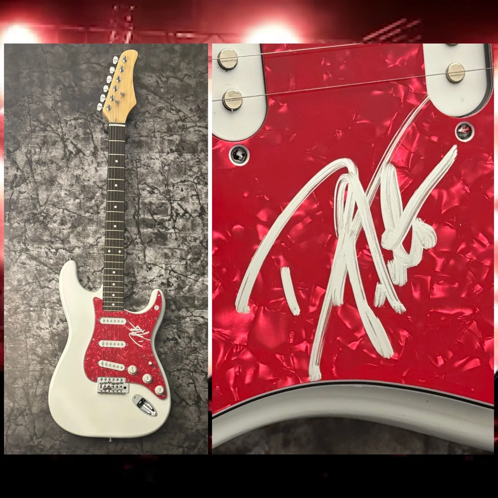 GFA REO Speedwagon Guitarist * DAVE AMATO * Signed Electric Guitar PROOF COA