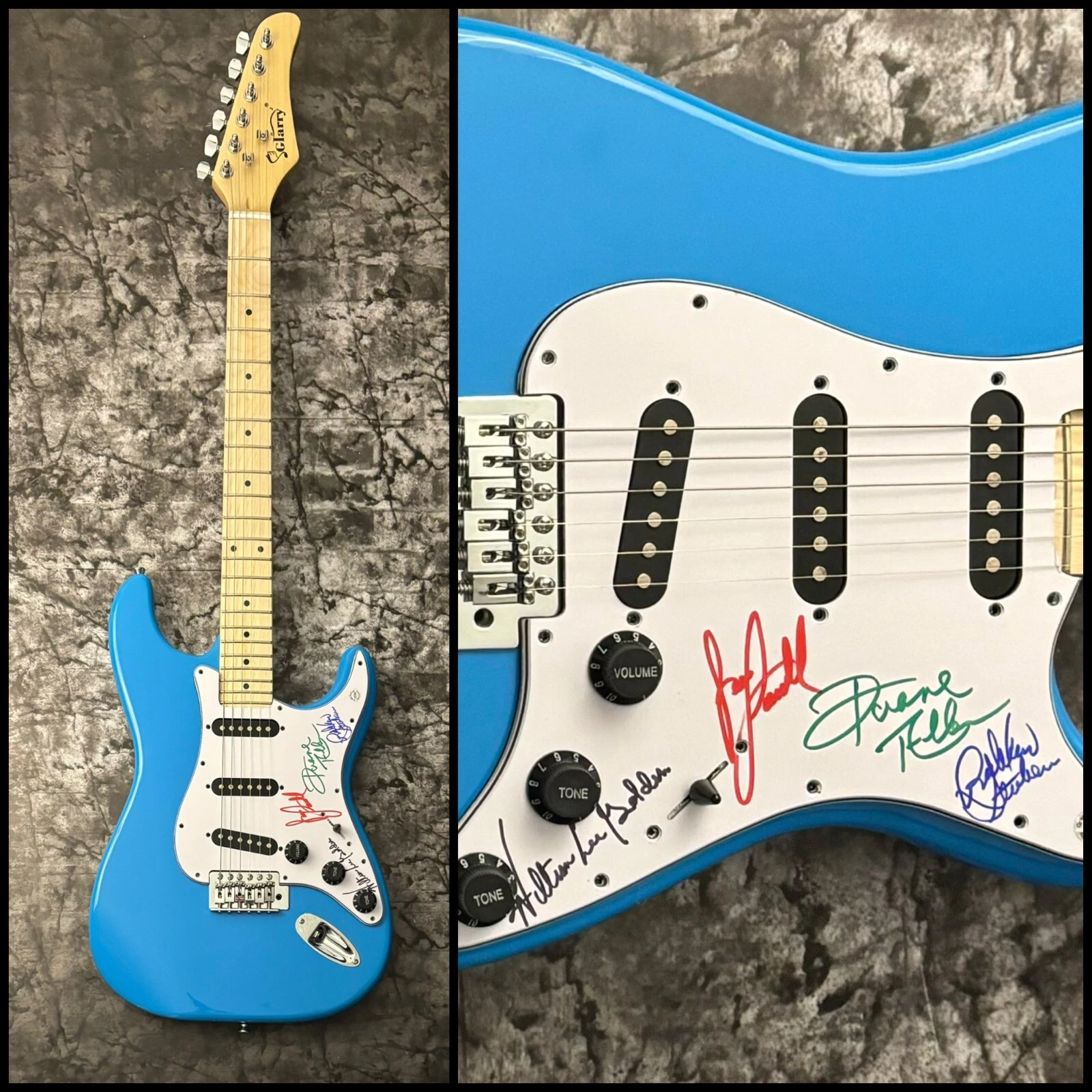 GFA Duane Allen x4 Band * The OAK RIDGE BOYS * Signed Electric Guitar COA