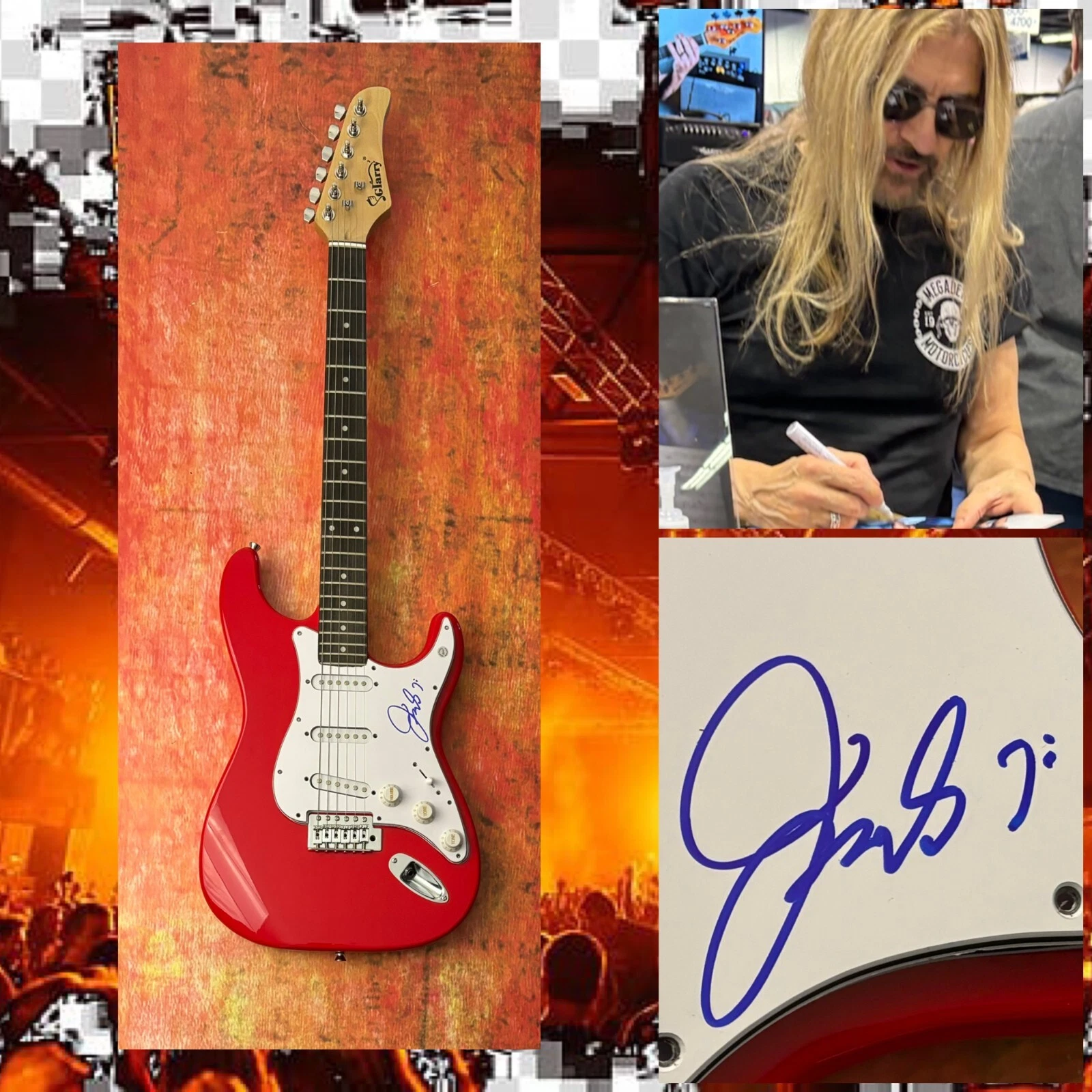 GFA Megadeth Band Bassist * JAMES LOMENZO * Signed Electric Guitar PROOF COA