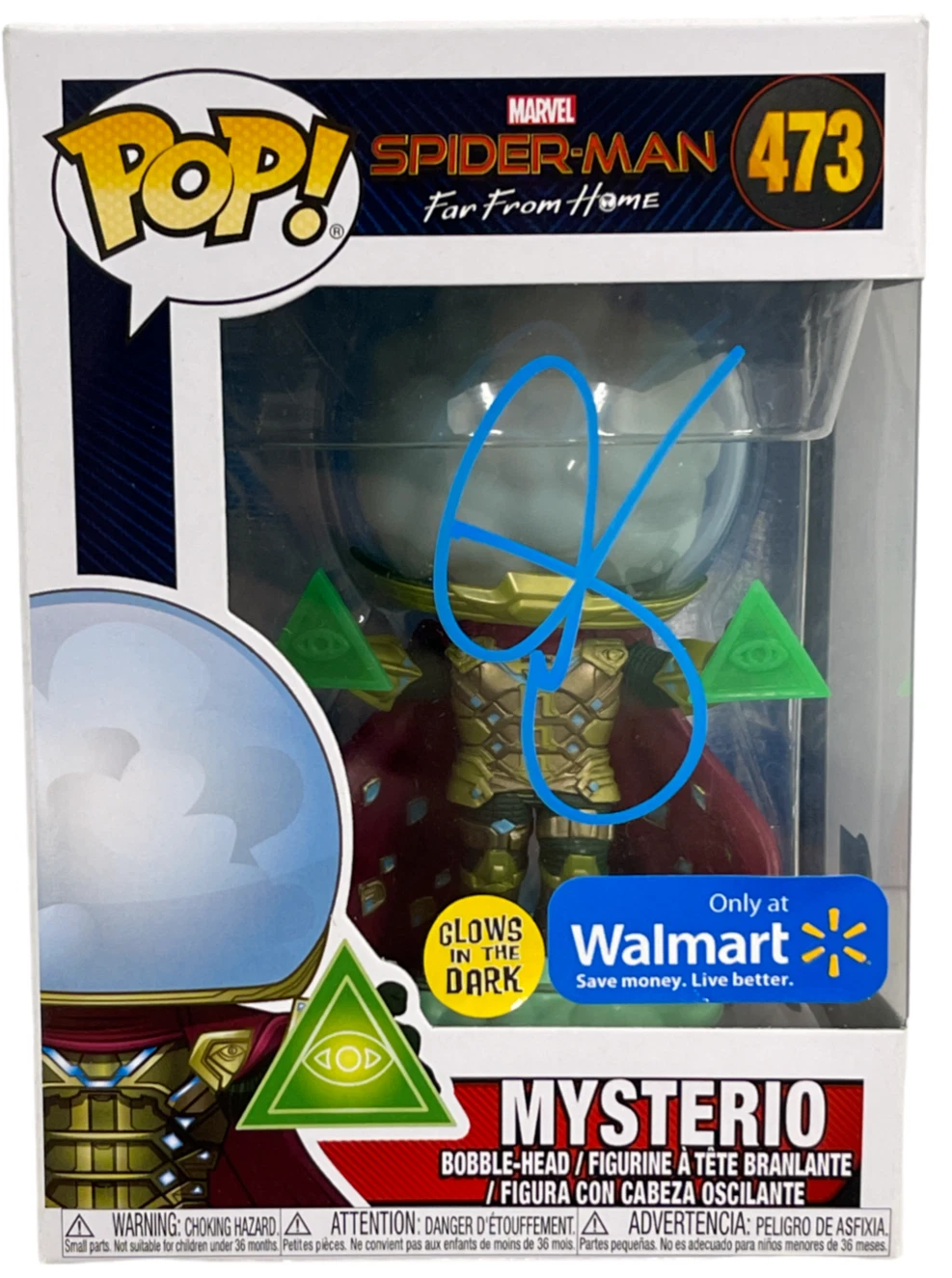 Jake Gyllenhaal Signed Mysterio Funko 473 Spider-Man Far From Home Autograph BAS