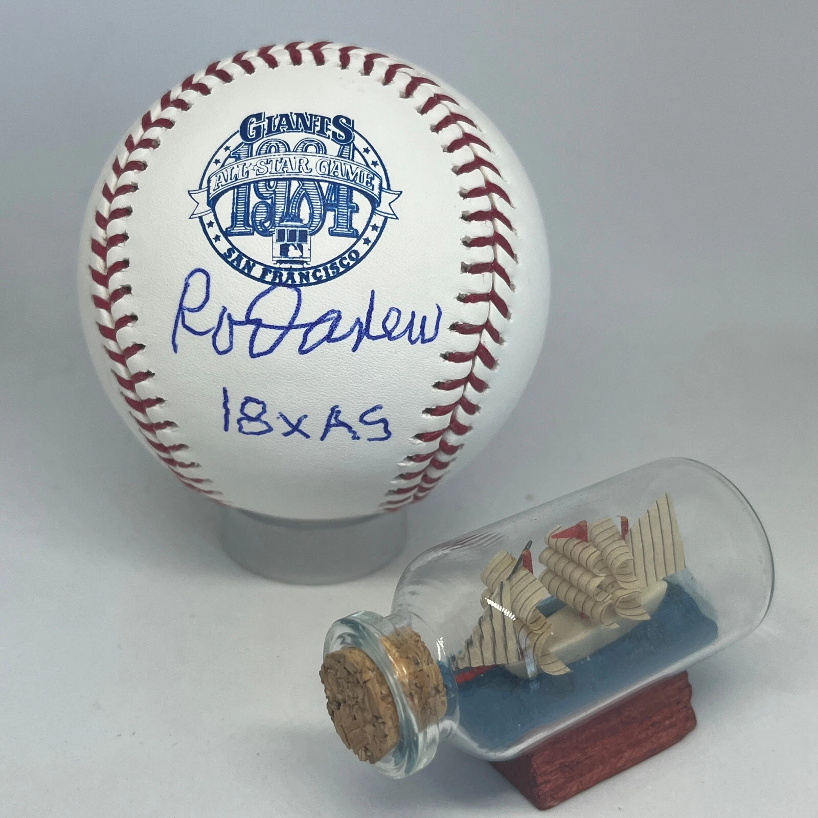 Rod Carew signed Rawlings 1984 All Star Logo Baseball JSA Inscribed Auto A2027