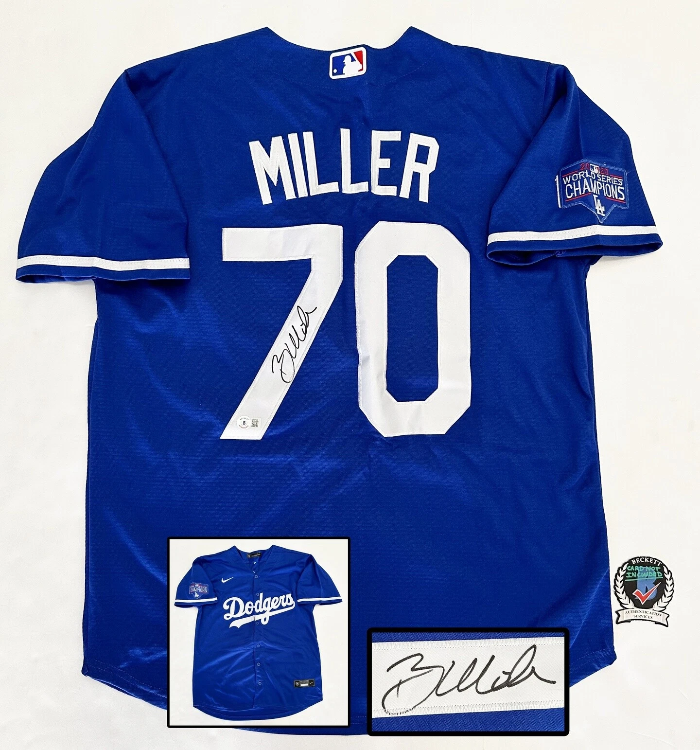 Bobby Miller Signed Jersey Los Angeles Dodgers Beckett BAS COA