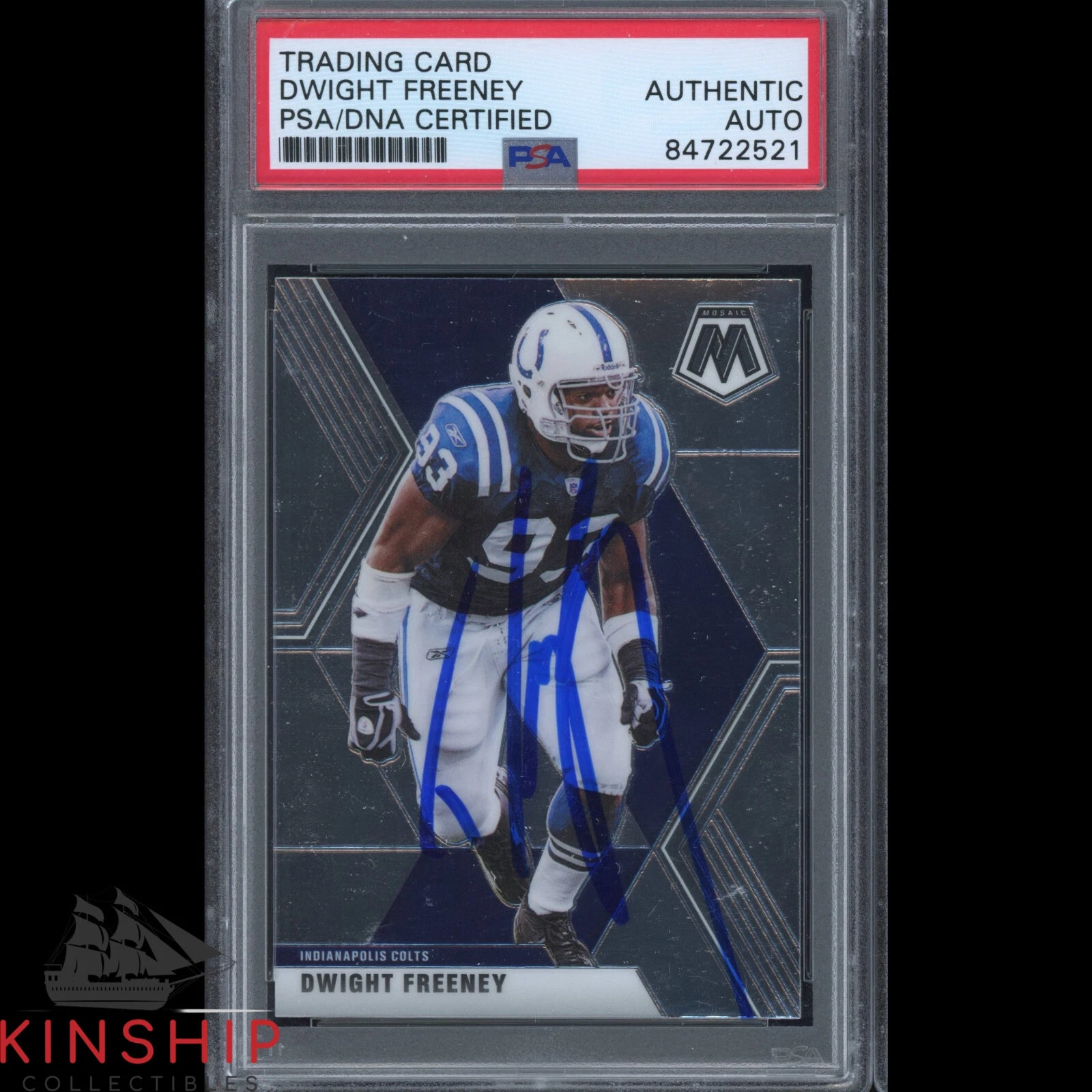 Dwight Freeney signed 2020 Panini Trading Card PSA DNA Slabbed Auto C2254