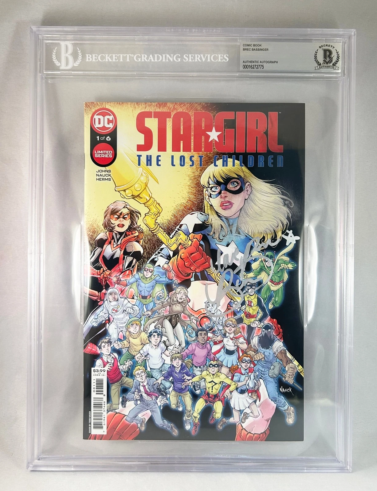 Brec Bassinger Signed Comic Book Star Girl Beckett BAS 1 COA