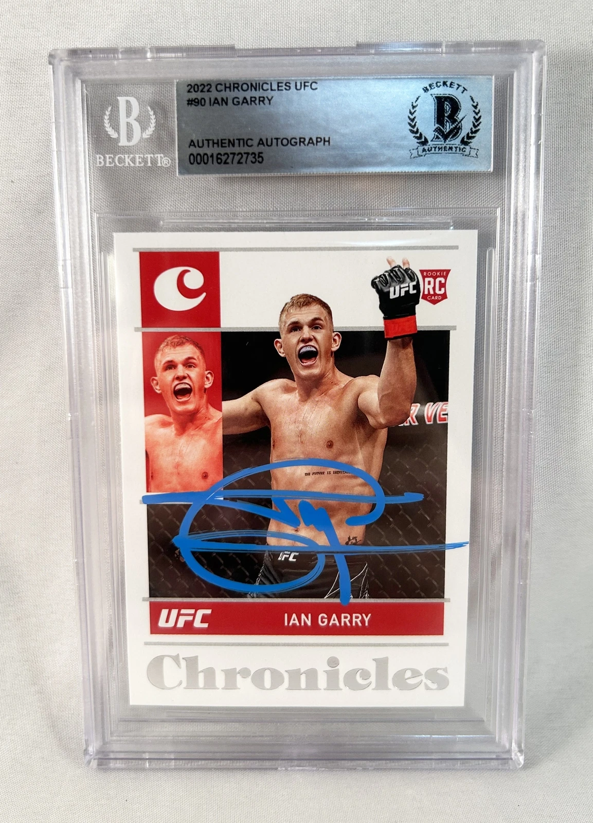 Ian Garry Signed Rookie Card 2022 Chronicles #80 Beckett BAS COA