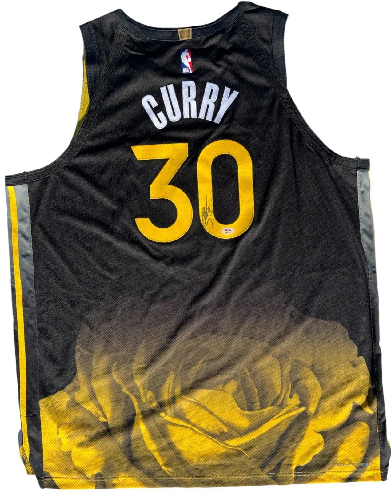 STEPHEN CURRY SIGNED WARRIORS CITY EDITION NIKE AUTHENTIC JERSEY PSA/DNA